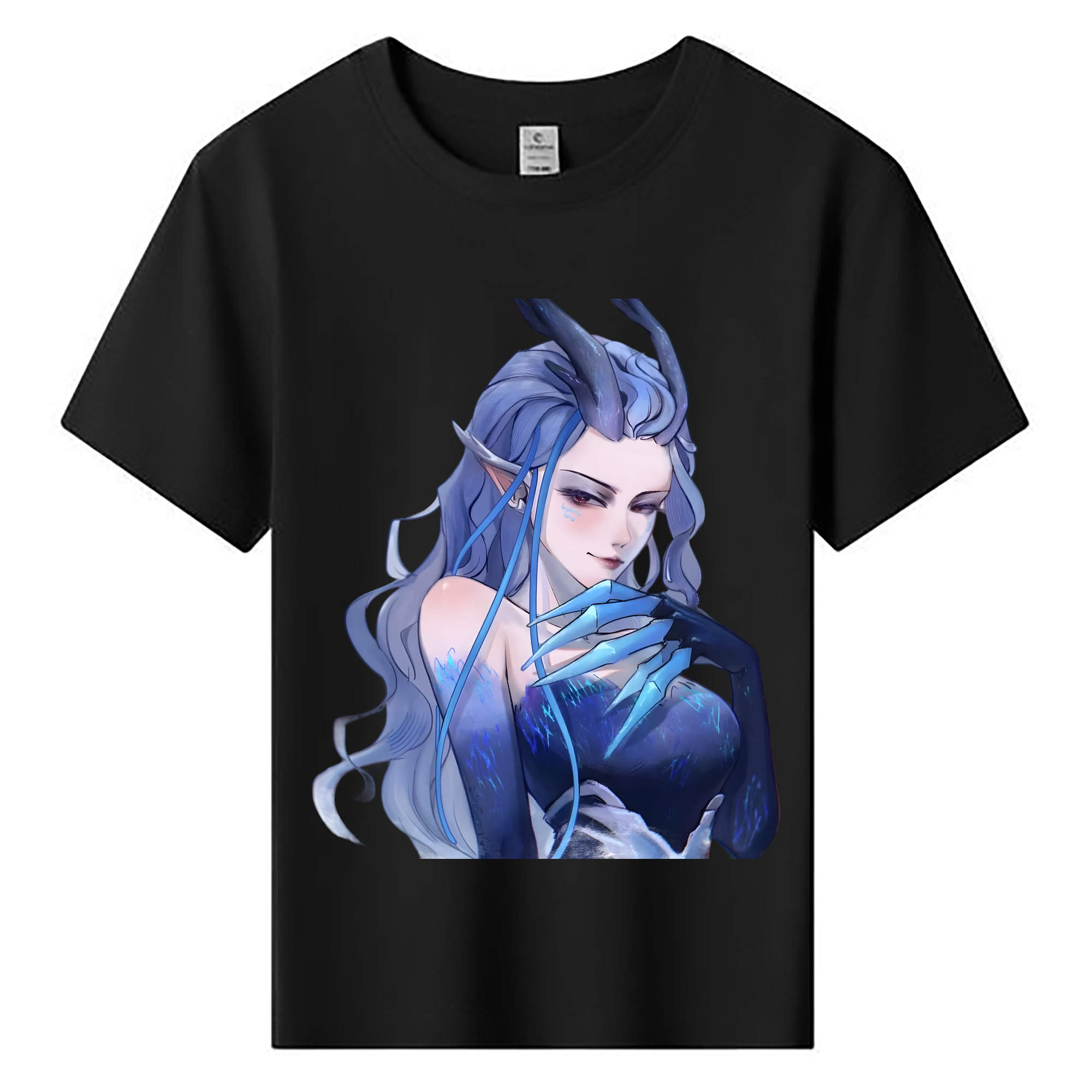 （画像用） Ne Zha 2 ナタ 魔童の大暴れ 綿100％キッズTシャツ（フロントプリント）