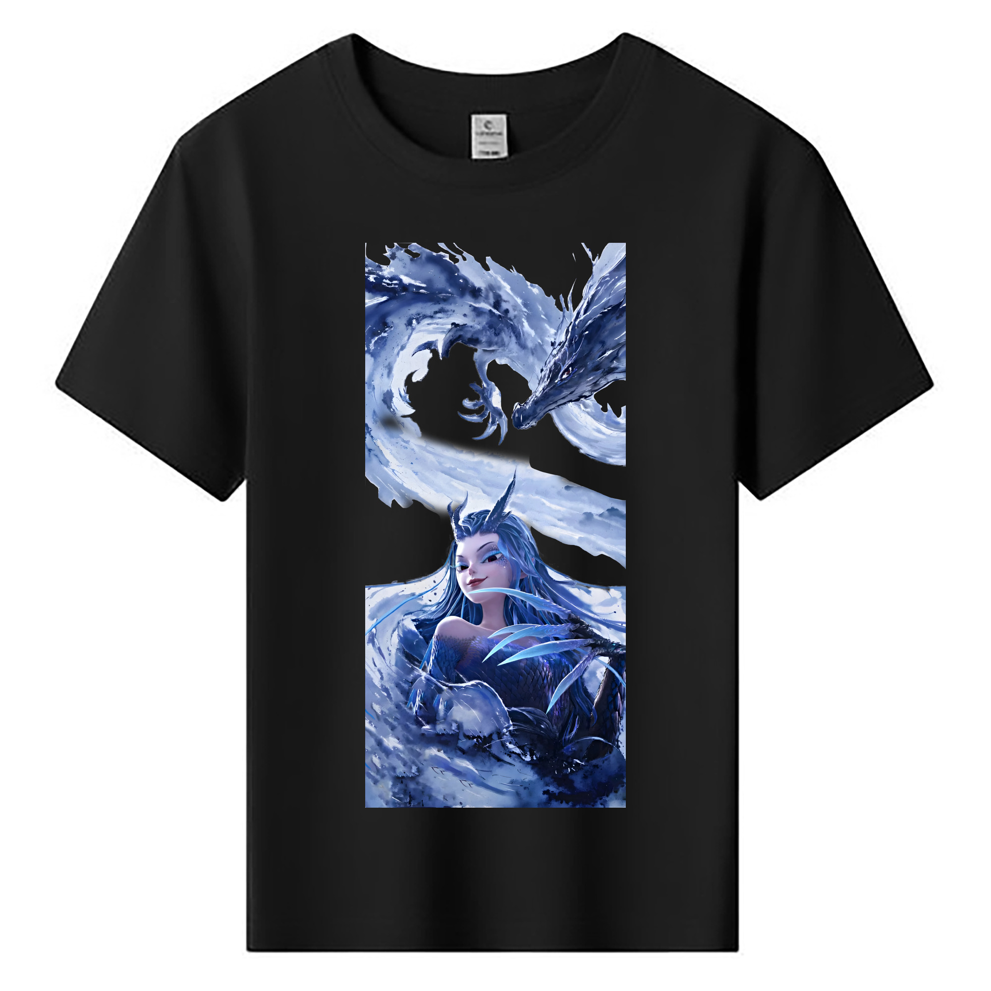 （画像用） Ne Zha 2 ナタ 魔童の大暴れ 綿100％キッズTシャツ（フロントプリント）
