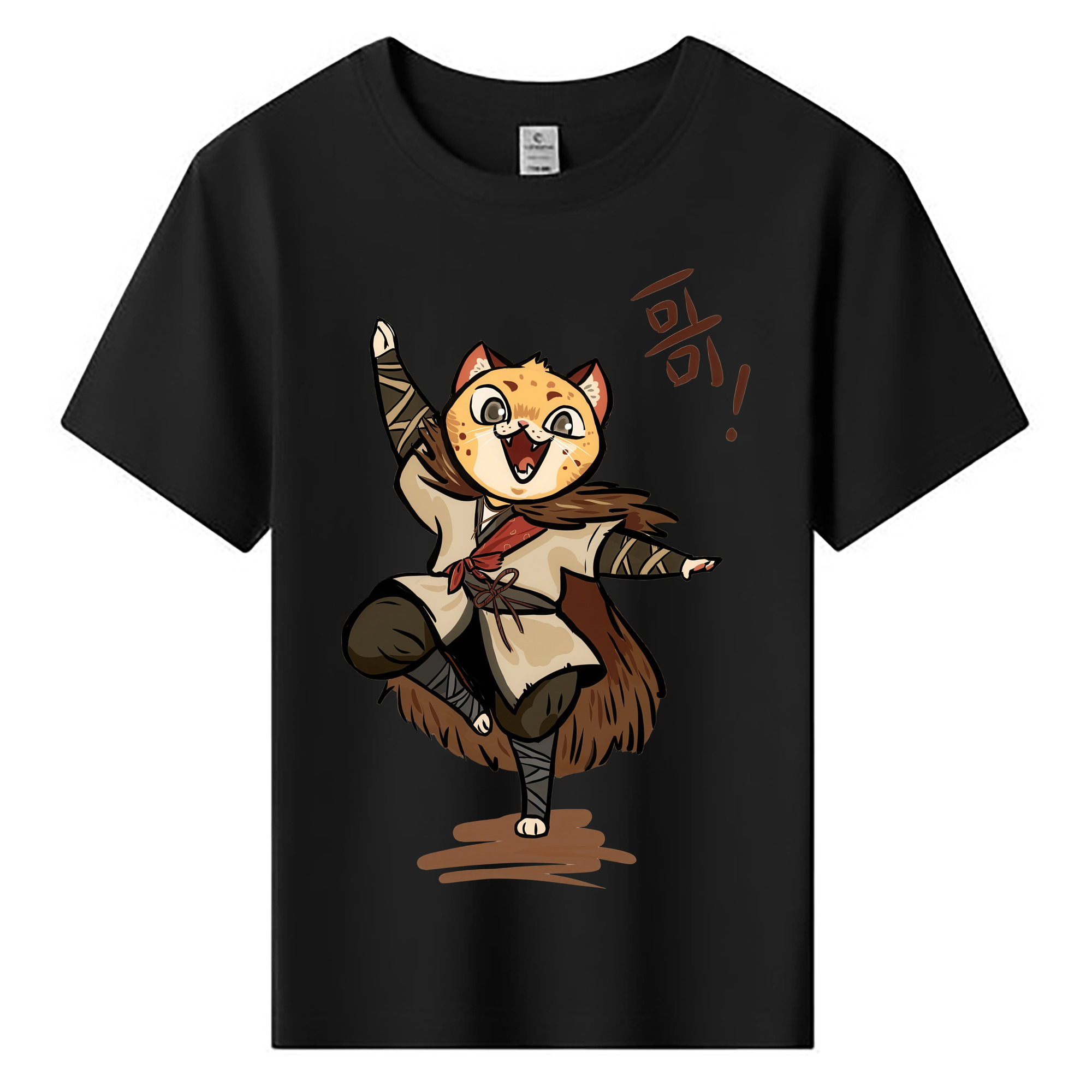 （画像用） Ne Zha 2 ナタ 魔童の大暴れ 綿100％キッズTシャツ（フロントプリント）