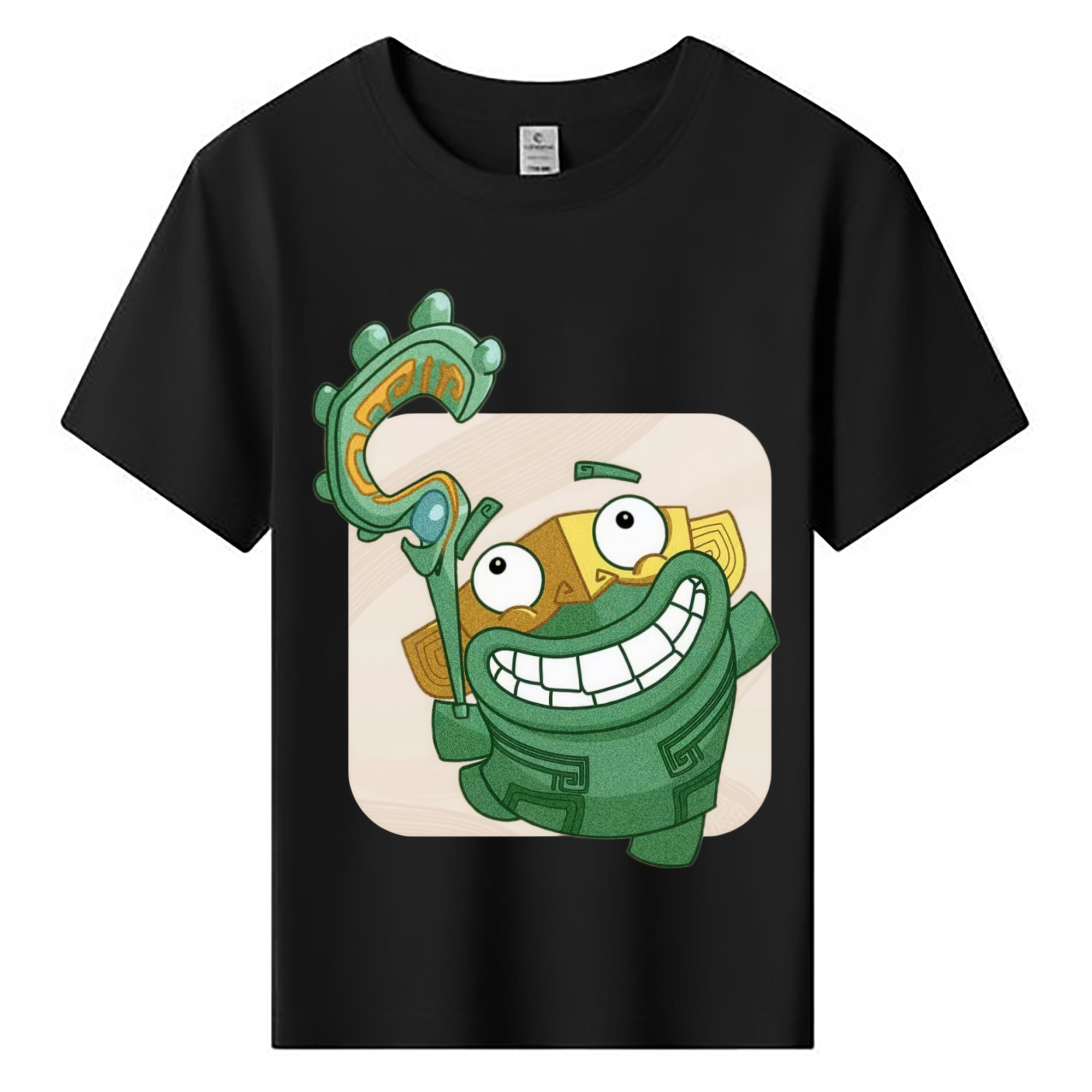 （画像用） Ne Zha 2 ナタ 魔童の大暴れ 綿100％キッズTシャツ（フロントプリント）