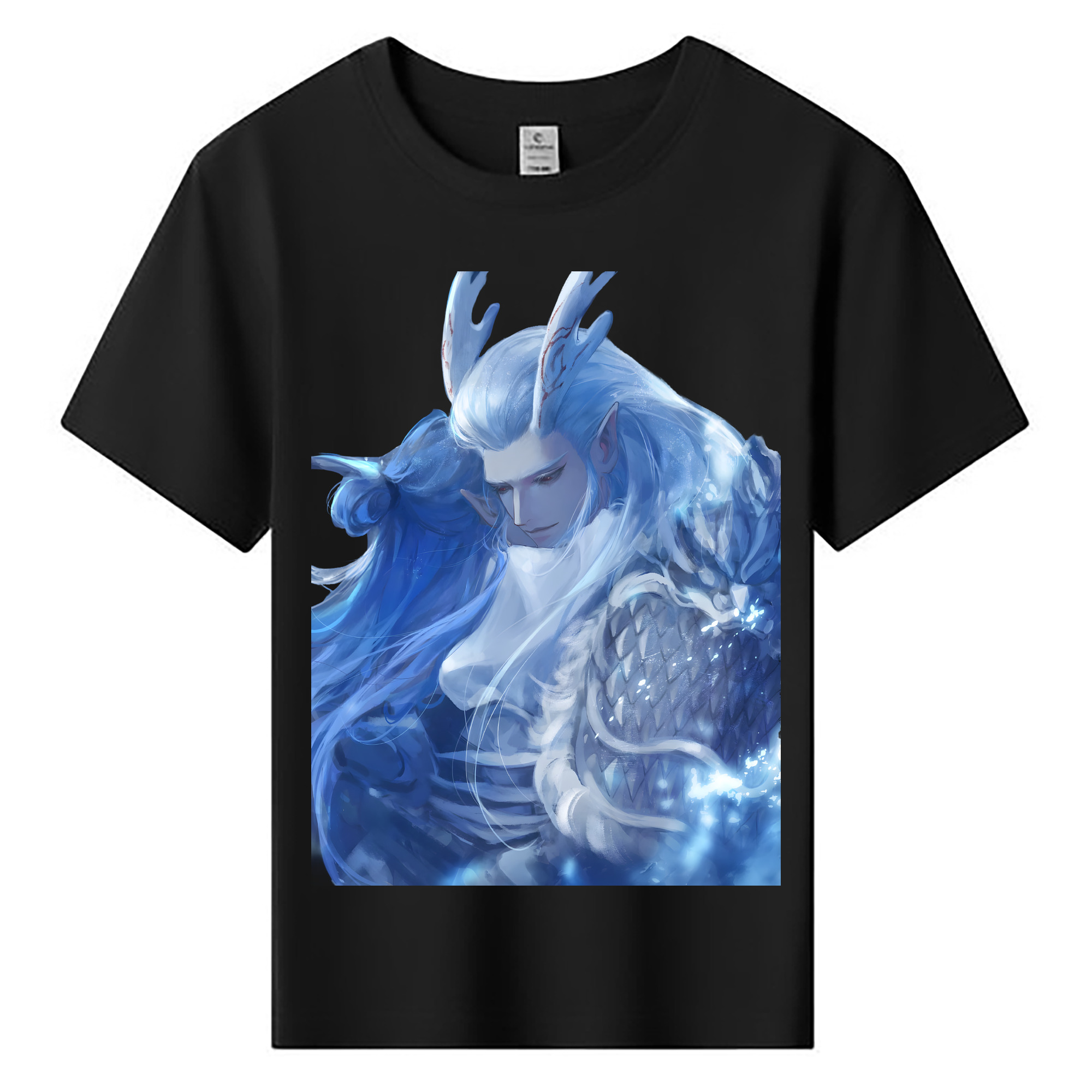 （画像用） Ne Zha 2 ナタ 魔童の大暴れ 綿100％キッズTシャツ（フロントプリント）