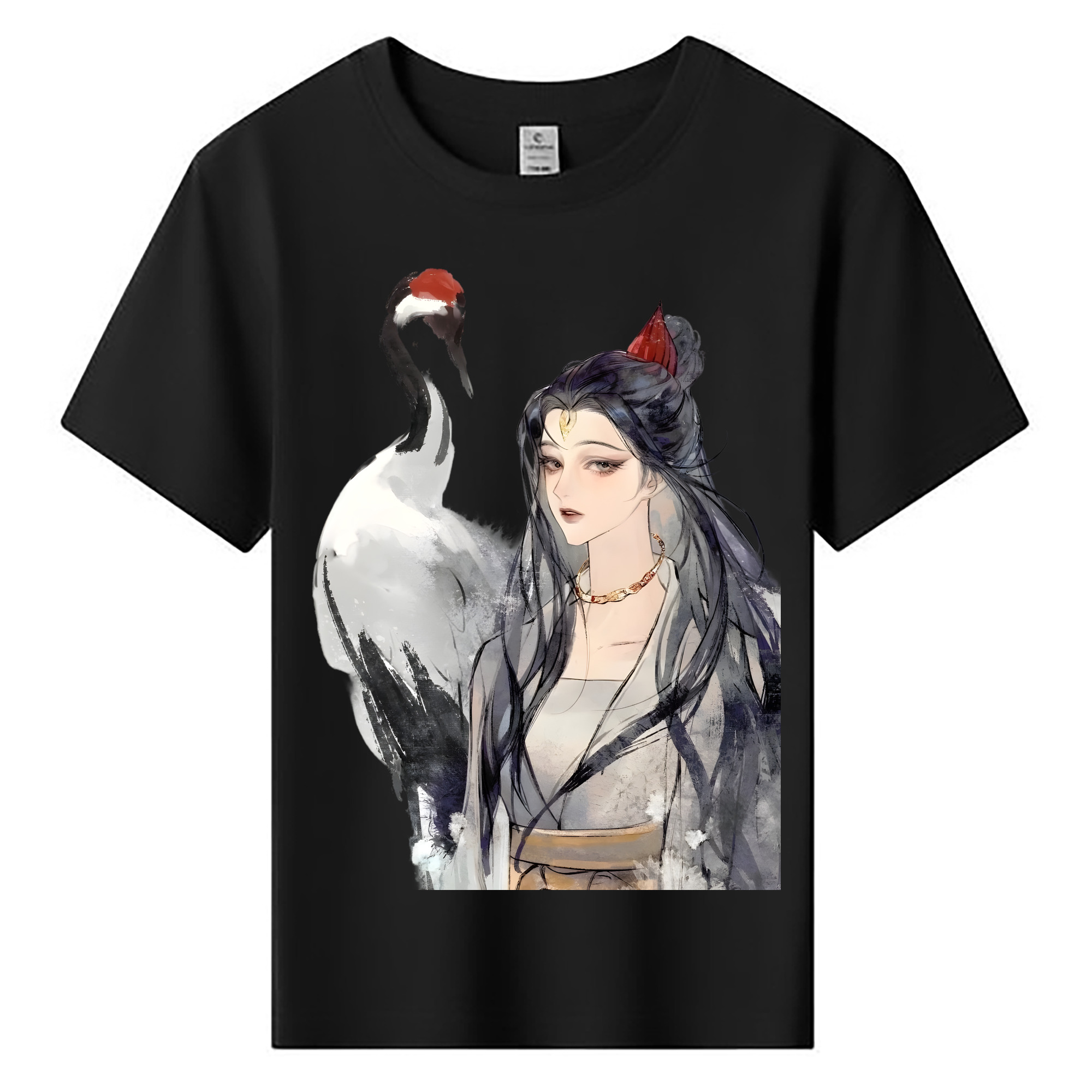 （画像用） Ne Zha 2 ナタ 魔童の大暴れ 綿100％キッズTシャツ（フロントプリント）