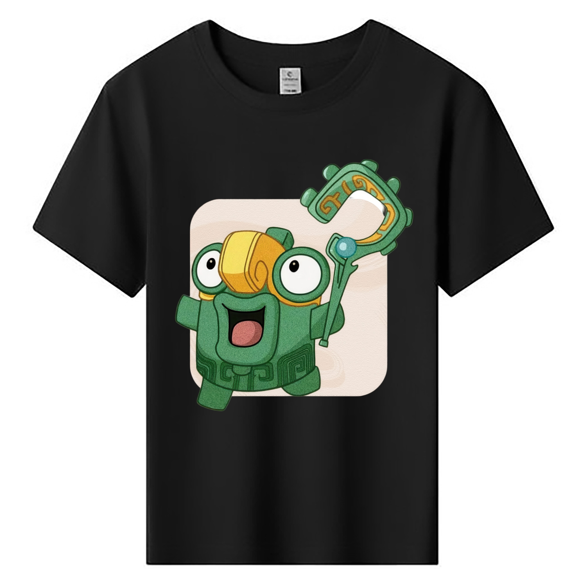 （画像用） Ne Zha 2 ナタ 魔童の大暴れ 綿100％キッズTシャツ（フロントプリント）