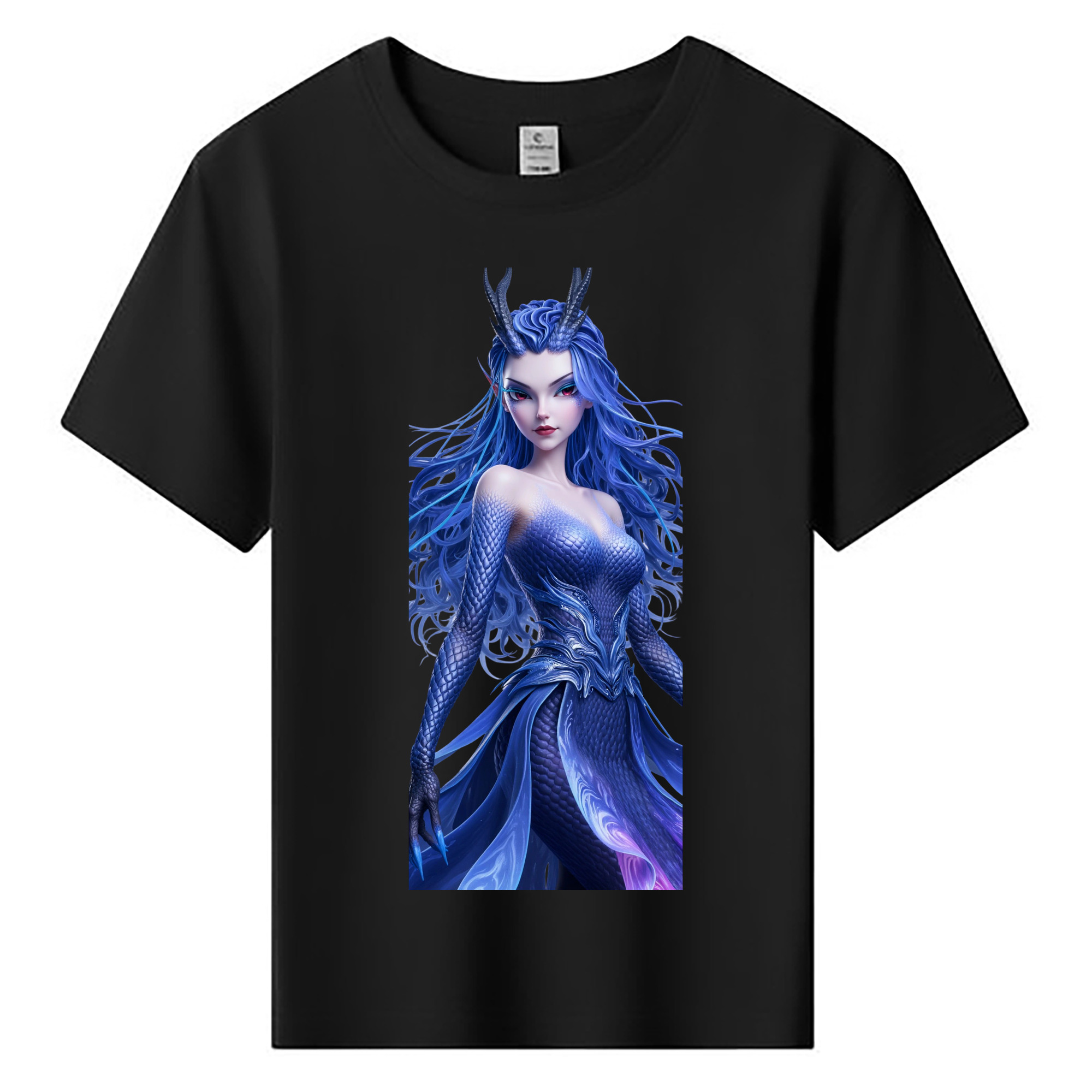 （画像用） Ne Zha 2 ナタ 魔童の大暴れ 綿100％キッズTシャツ（フロントプリント）