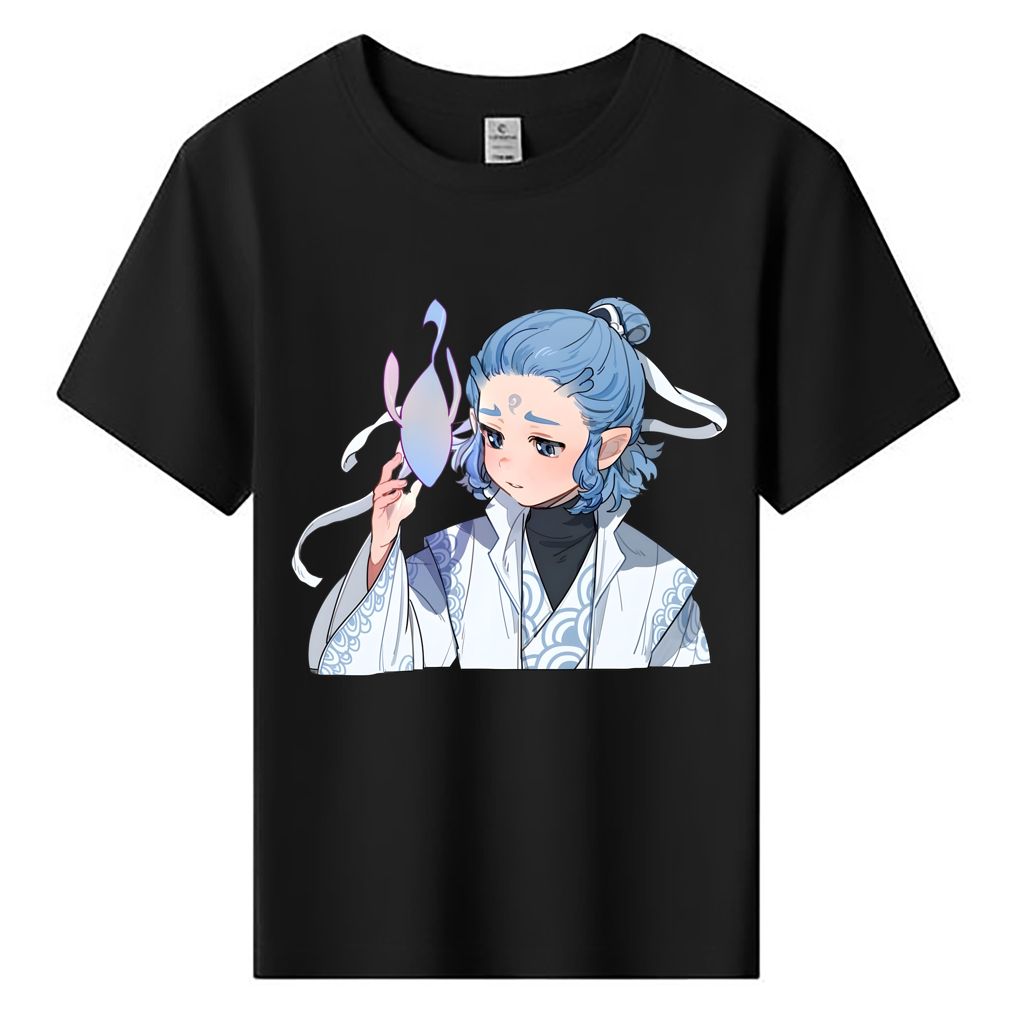 （画像用） Ne Zha 2 ナタ 魔童の大暴れ 綿100％キッズTシャツ（フロントプリント）