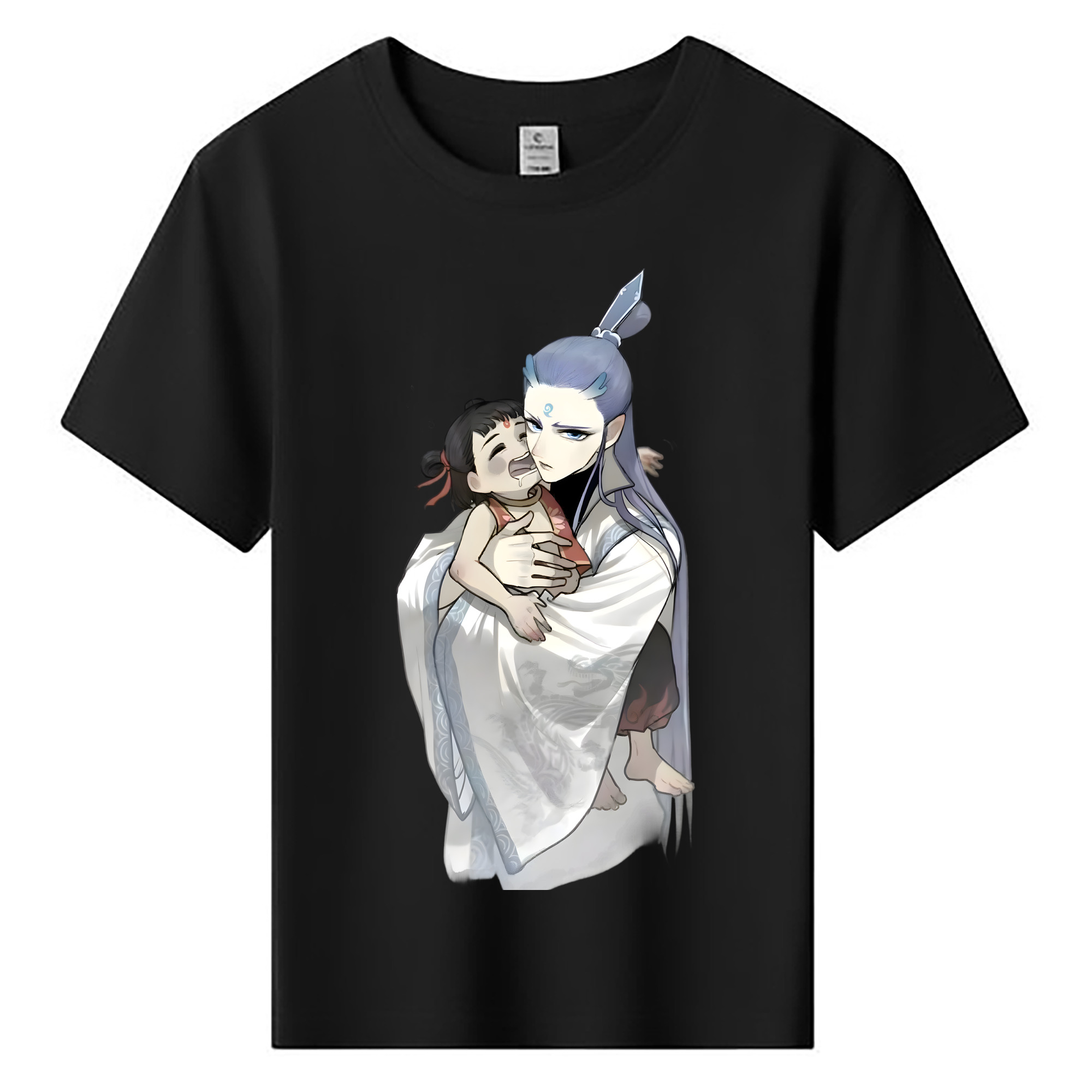 （画像用） Ne Zha 2 ナタ 魔童の大暴れ 綿100％キッズTシャツ（フロントプリント）