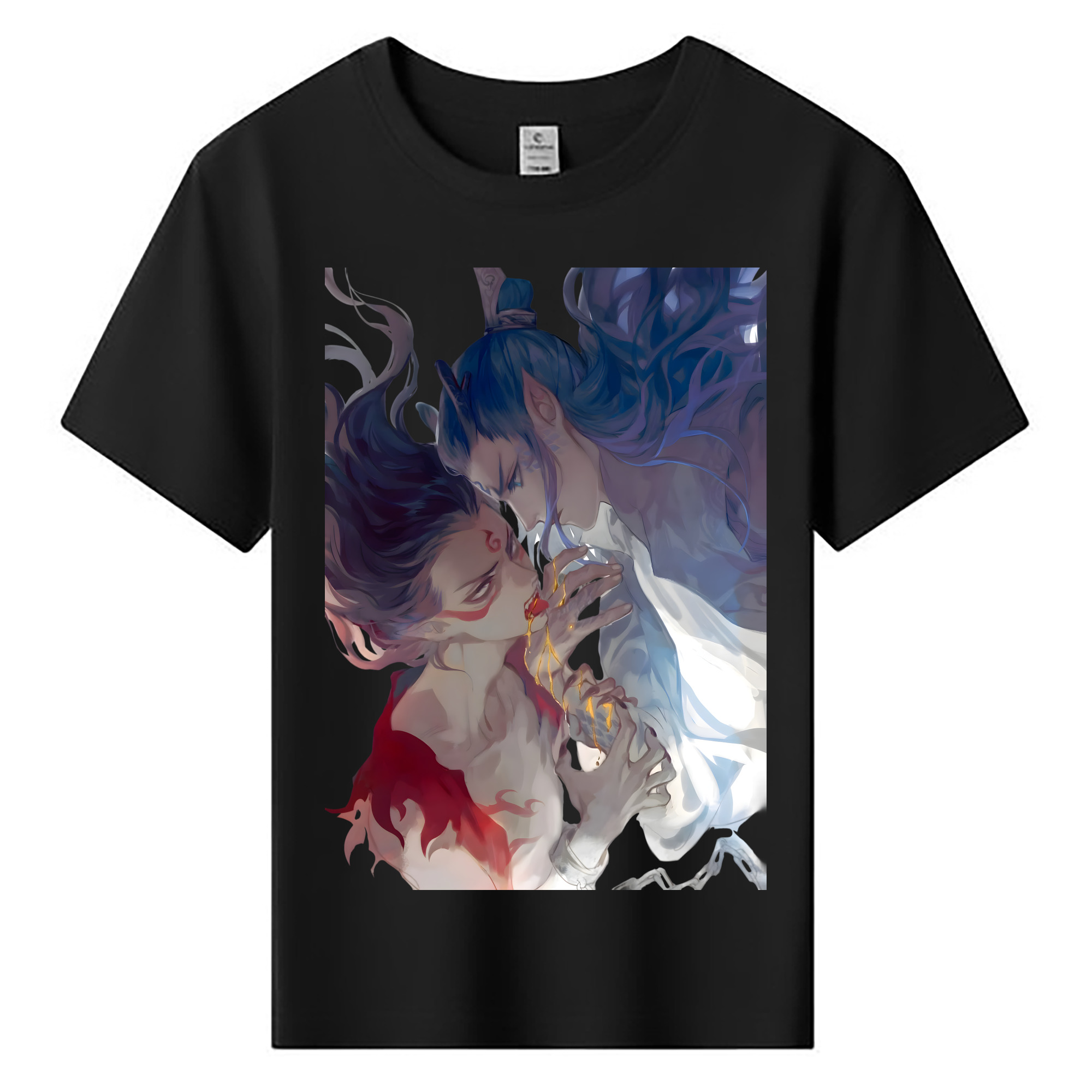 （画像用） Ne Zha 2 ナタ 魔童の大暴れ 綿100％キッズTシャツ（フロントプリント）