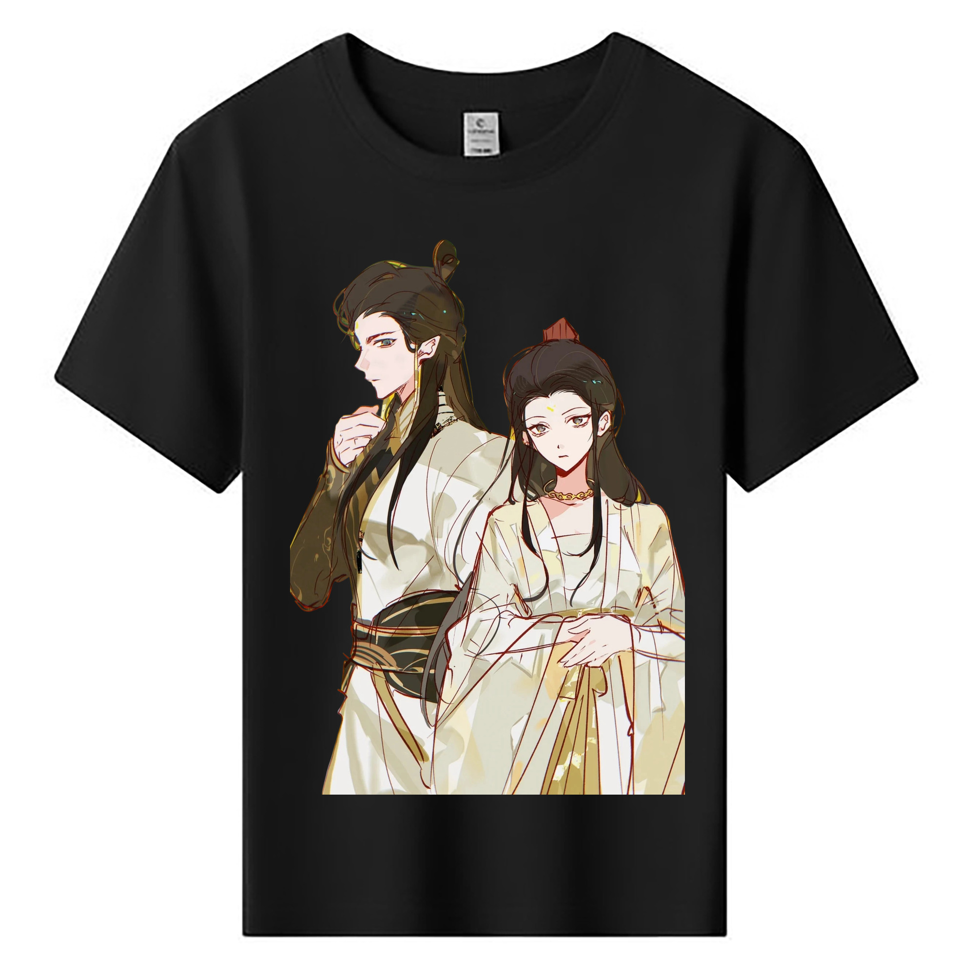 （画像用） Ne Zha 2 ナタ 魔童の大暴れ 綿100％キッズTシャツ（フロントプリント）