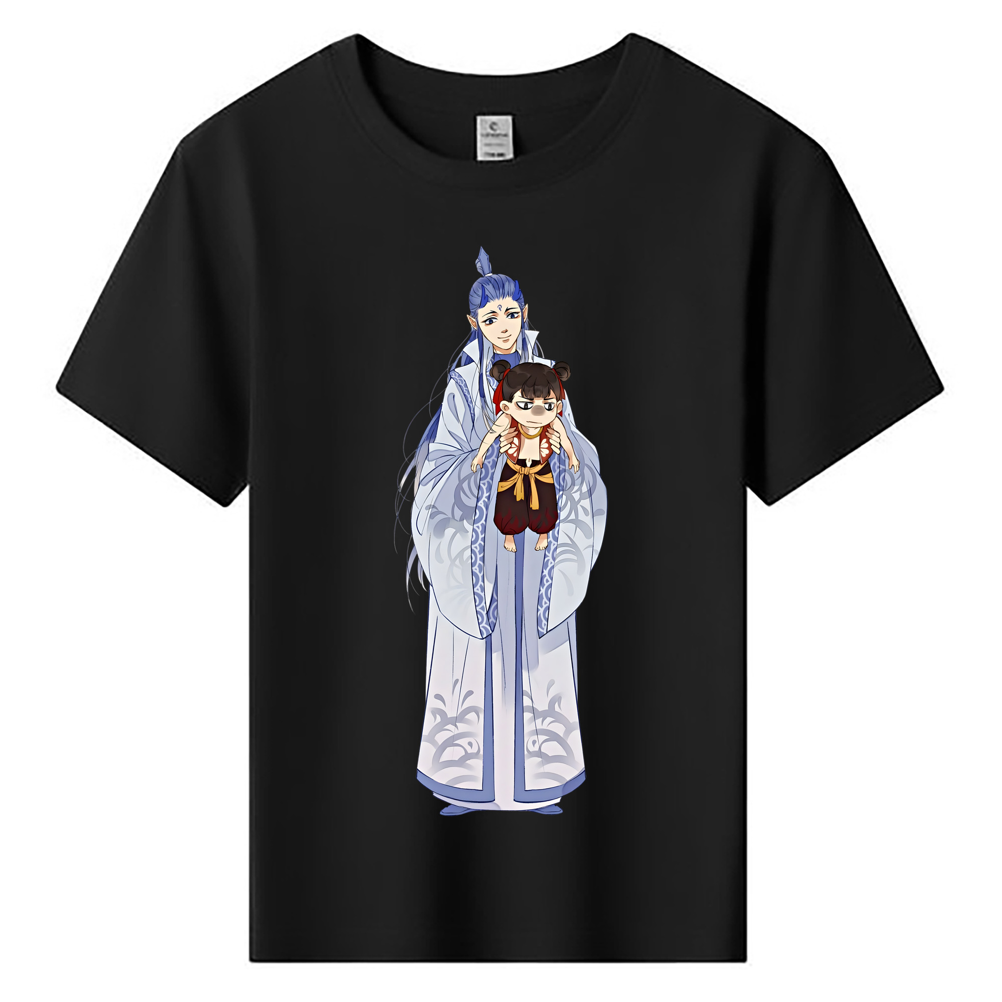 （画像用） Ne Zha 2 ナタ 魔童の大暴れ 綿100％キッズTシャツ（フロントプリント）