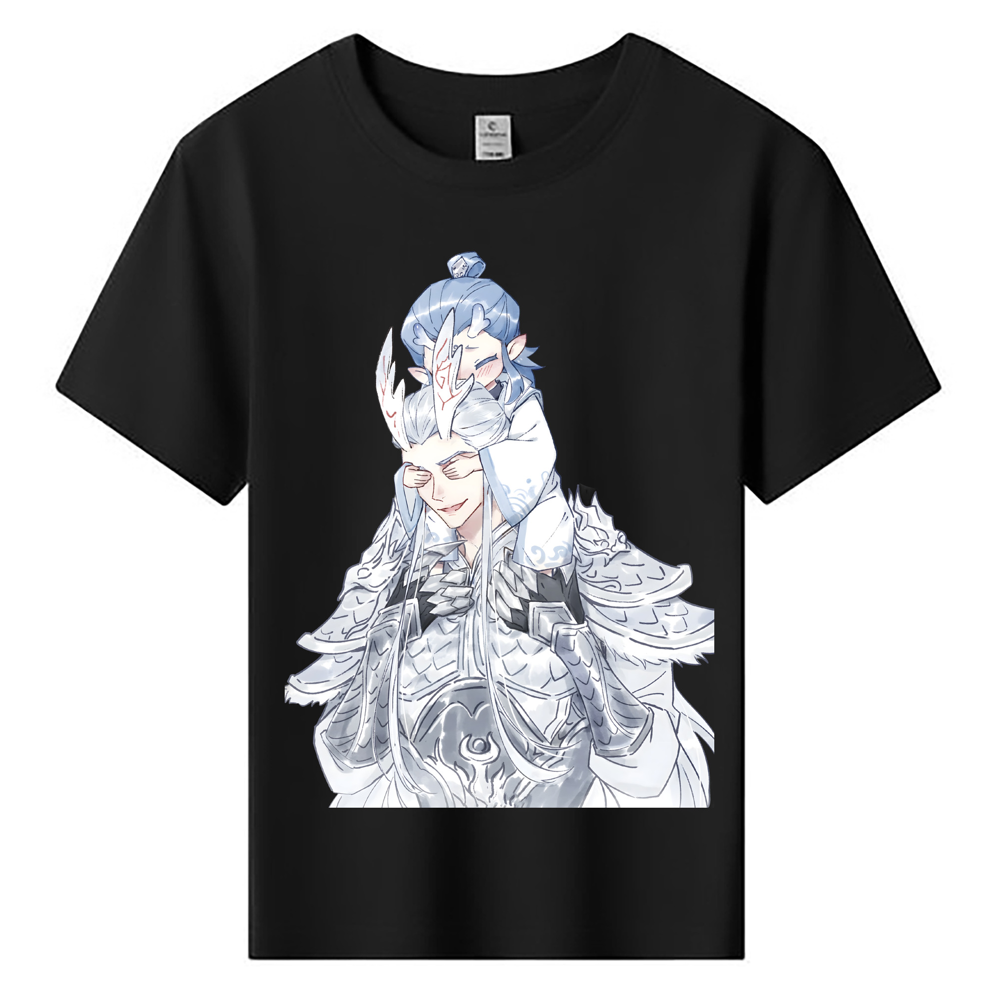 （画像用） Ne Zha 2 ナタ 魔童の大暴れ 綿100％キッズTシャツ（フロントプリント）