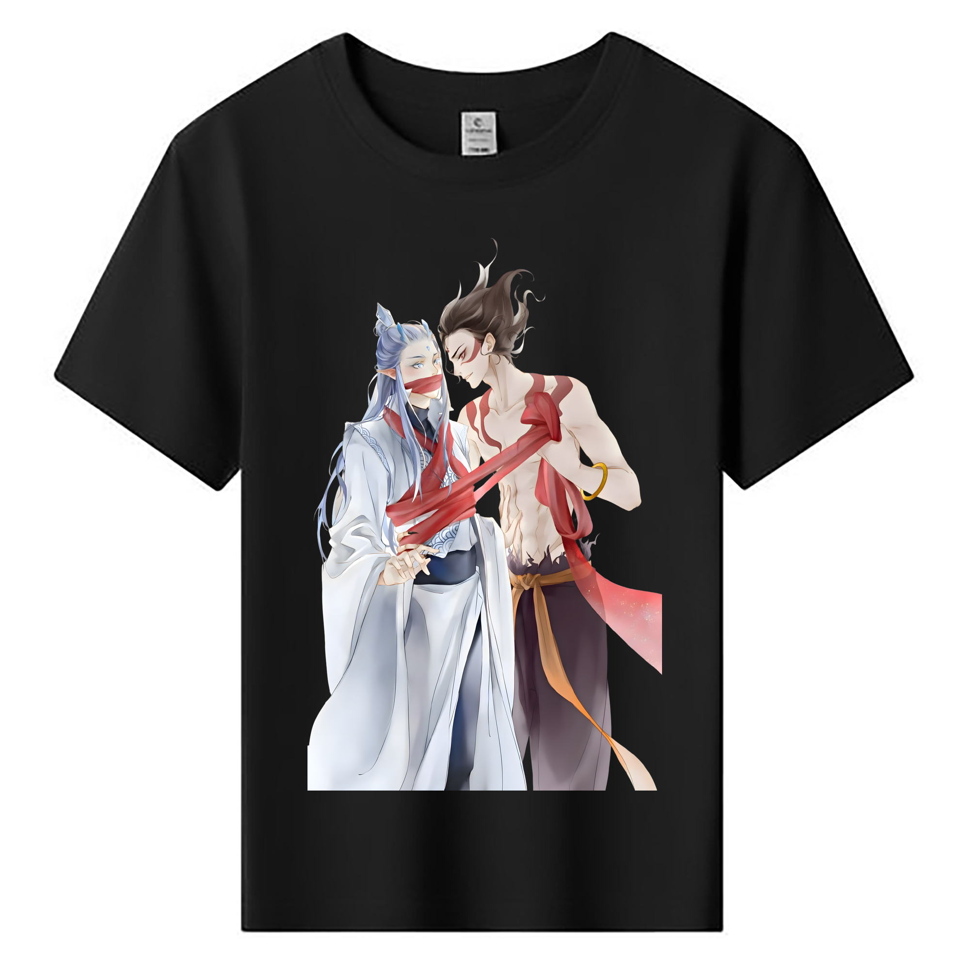 （画像用） Ne Zha 2 ナタ 魔童の大暴れ 綿100％キッズTシャツ（フロントプリント）