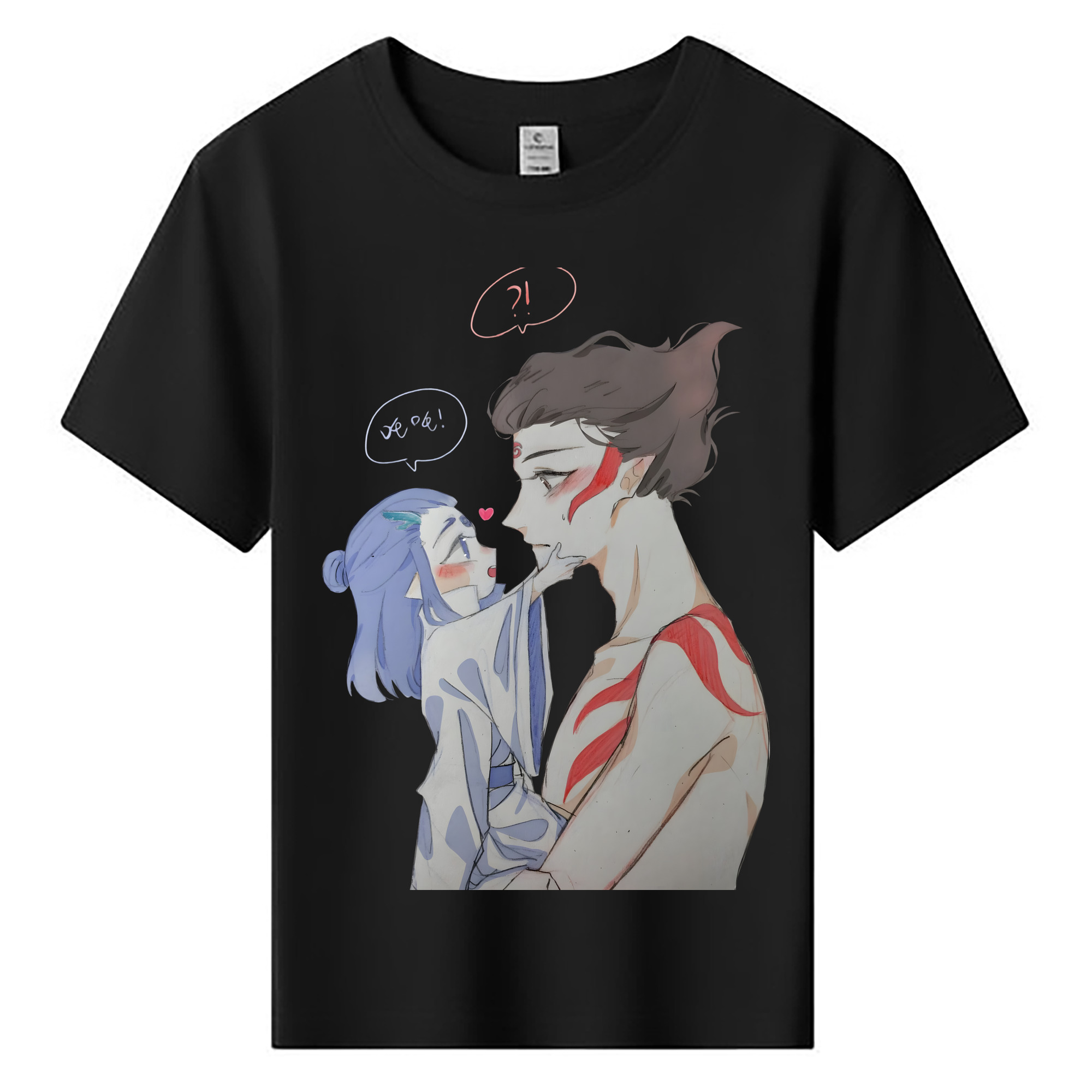 （画像用） Ne Zha 2 ナタ 魔童の大暴れ 綿100％キッズTシャツ（フロントプリント）