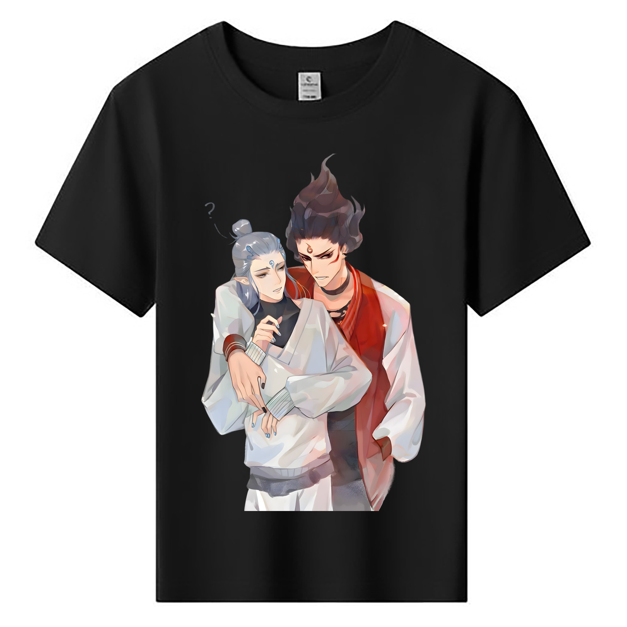 （画像用） Ne Zha 2 ナタ 魔童の大暴れ 綿100％キッズTシャツ（フロントプリント）