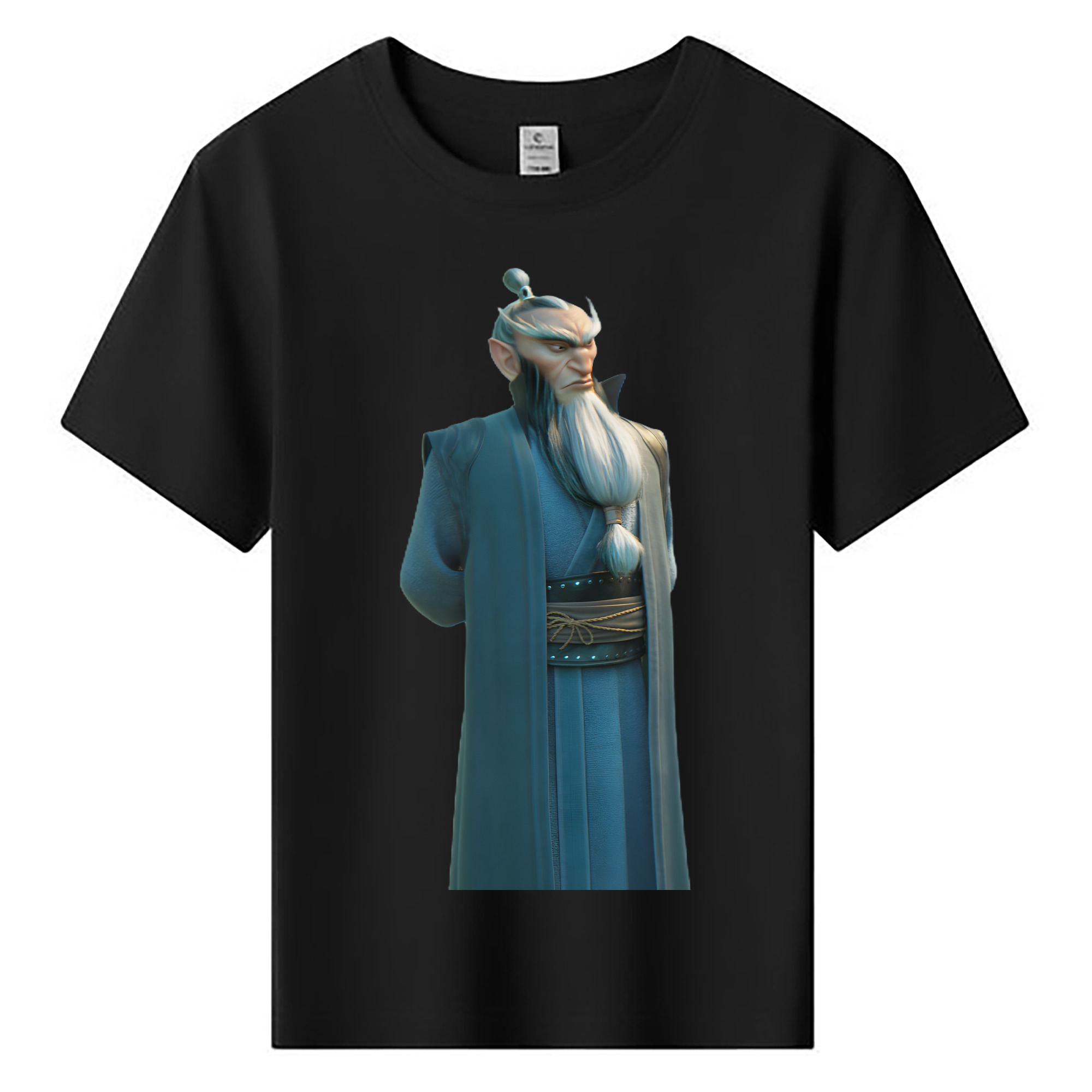 （画像用） Ne Zha 2 ナタ 魔童の大暴れ 綿100％キッズTシャツ（フロントプリント）