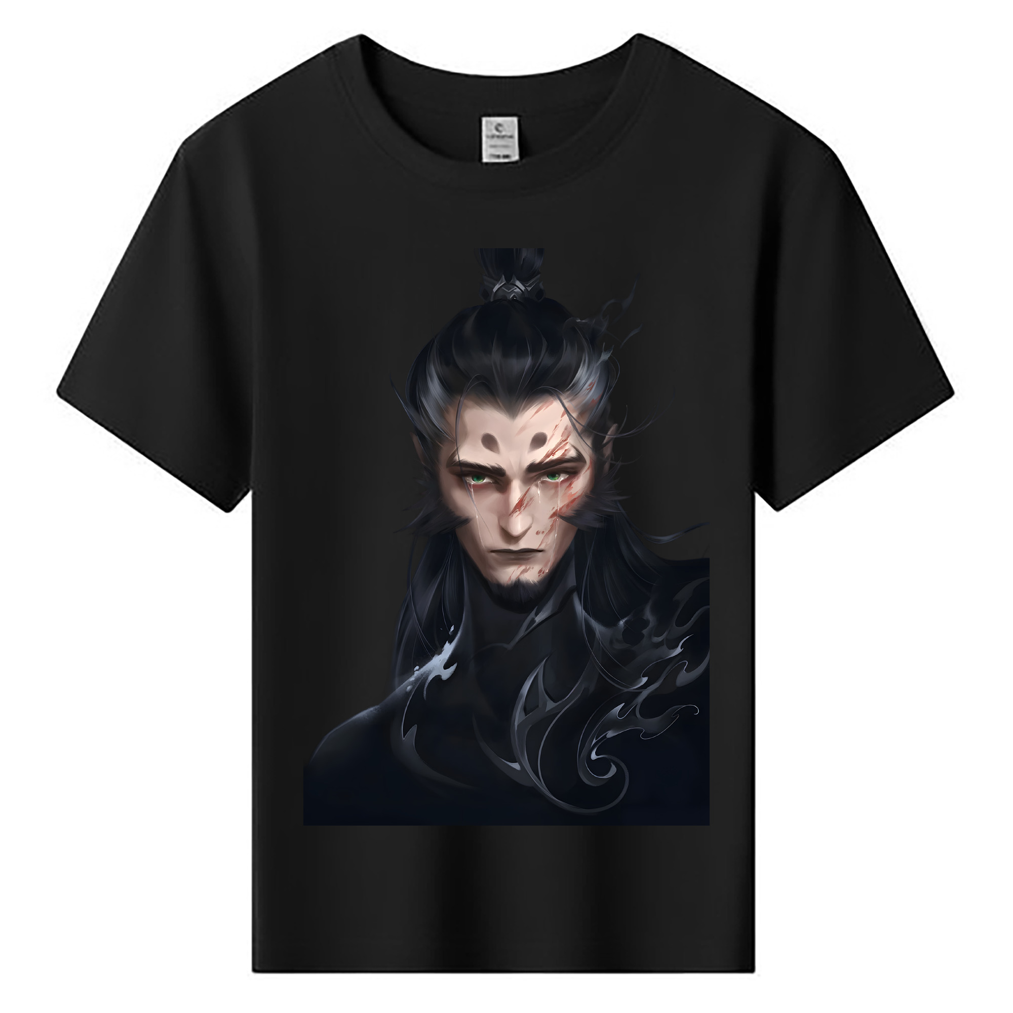 （画像用） Ne Zha 2 ナタ 魔童の大暴れ 綿100％キッズTシャツ（フロントプリント）