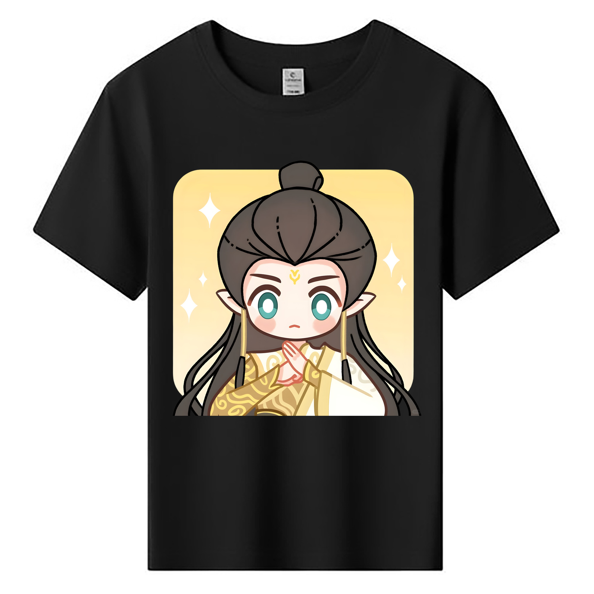 （画像用） Ne Zha 2 ナタ 魔童の大暴れ 綿100％キッズTシャツ（フロントプリント）