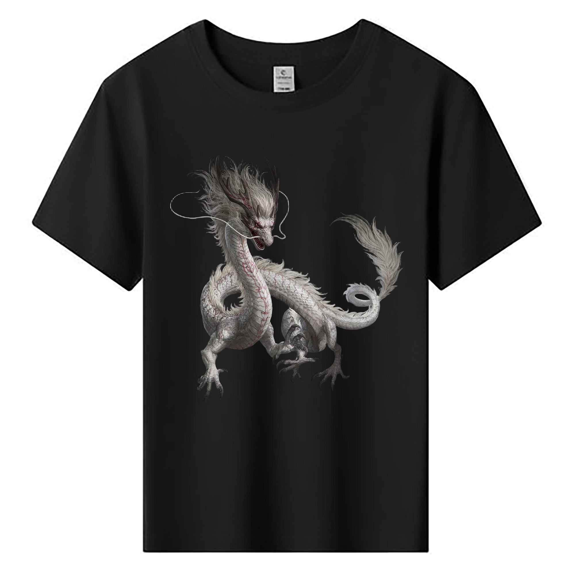 （画像用） Ne Zha 2 ナタ 魔童の大暴れ 綿100％キッズTシャツ（フロントプリント）