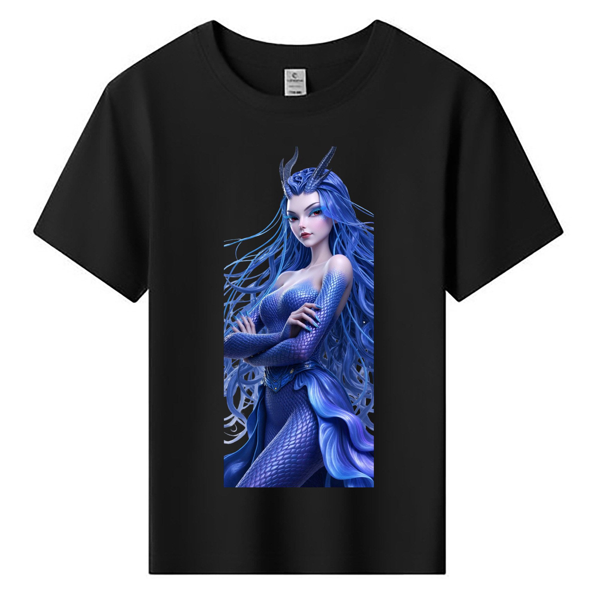 （画像用） Ne Zha 2 ナタ 魔童の大暴れ 綿100％キッズTシャツ（フロントプリント）