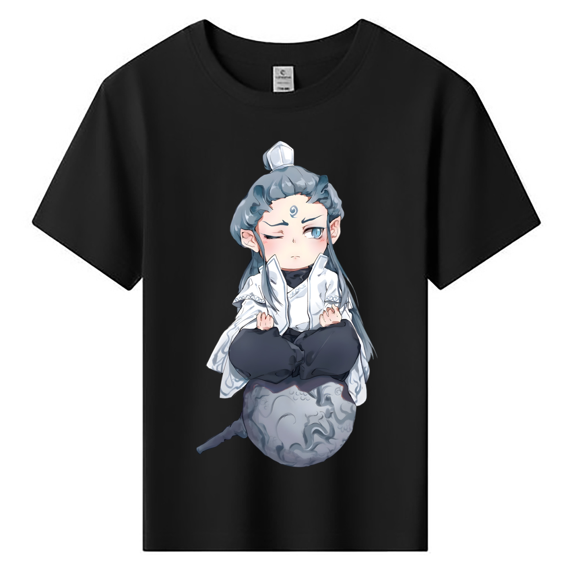 （画像用） Ne Zha 2 ナタ 魔童の大暴れ 綿100％キッズTシャツ（フロントプリント）