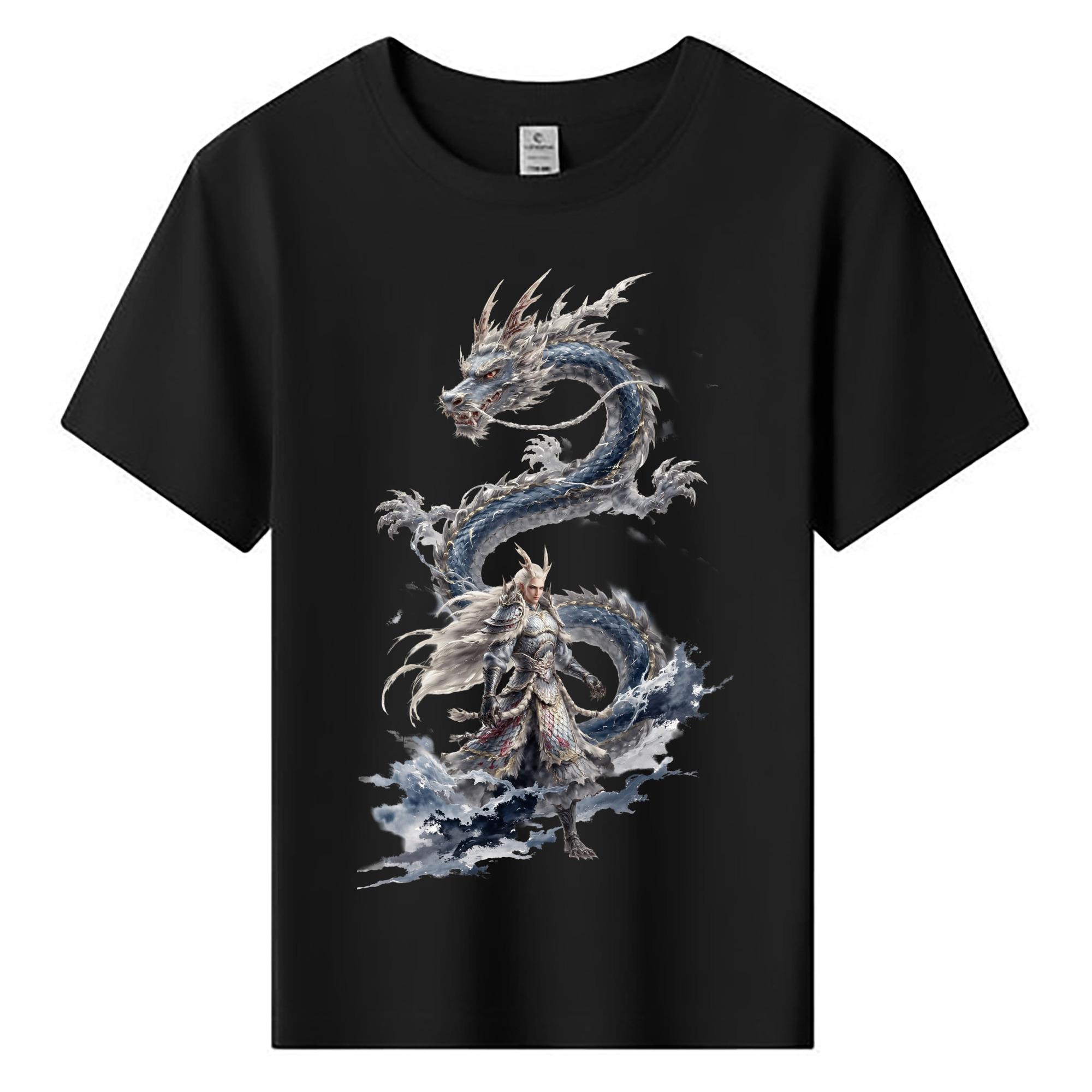（画像用） Ne Zha 2 ナタ 魔童の大暴れ 綿100％キッズTシャツ（フロントプリント）
