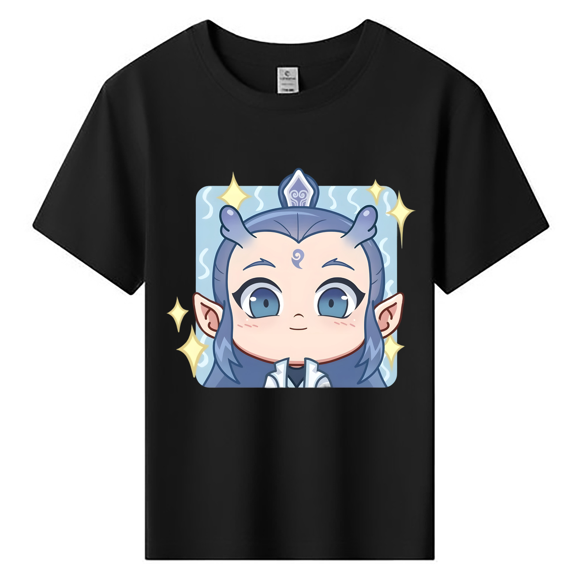 （画像用） Ne Zha 2 ナタ 魔童の大暴れ 綿100％キッズTシャツ（フロントプリント）