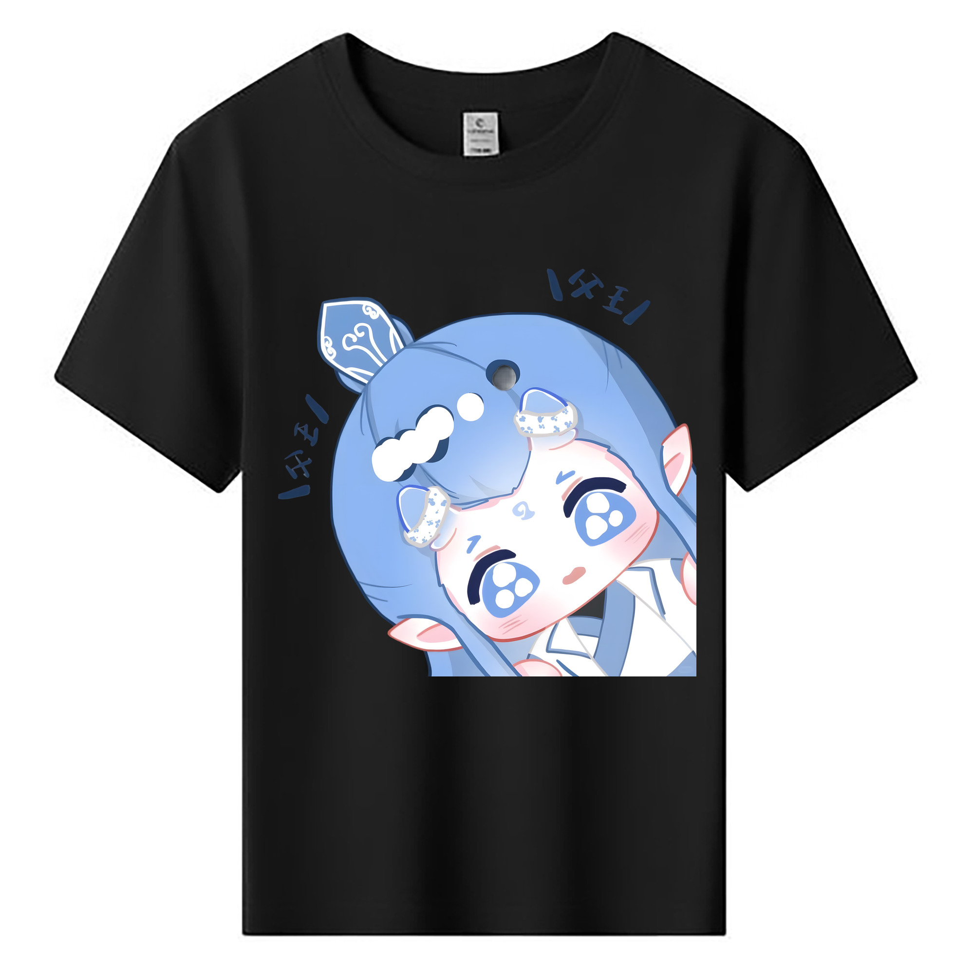 （画像用） Ne Zha 2 ナタ 魔童の大暴れ 綿100％キッズTシャツ（フロントプリント）