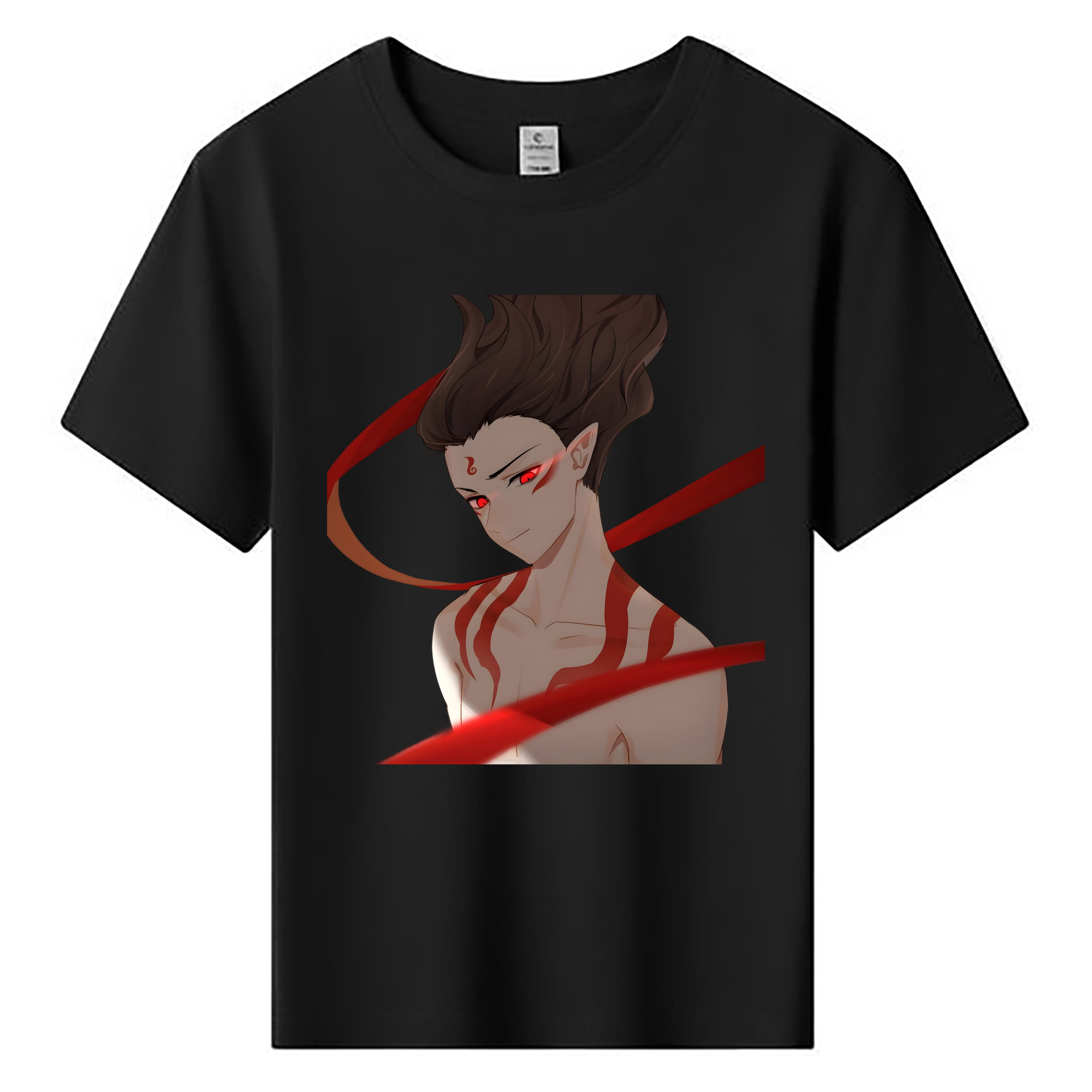 （画像用） Ne Zha 2 ナタ 魔童の大暴れ 綿100％キッズTシャツ（フロントプリント）