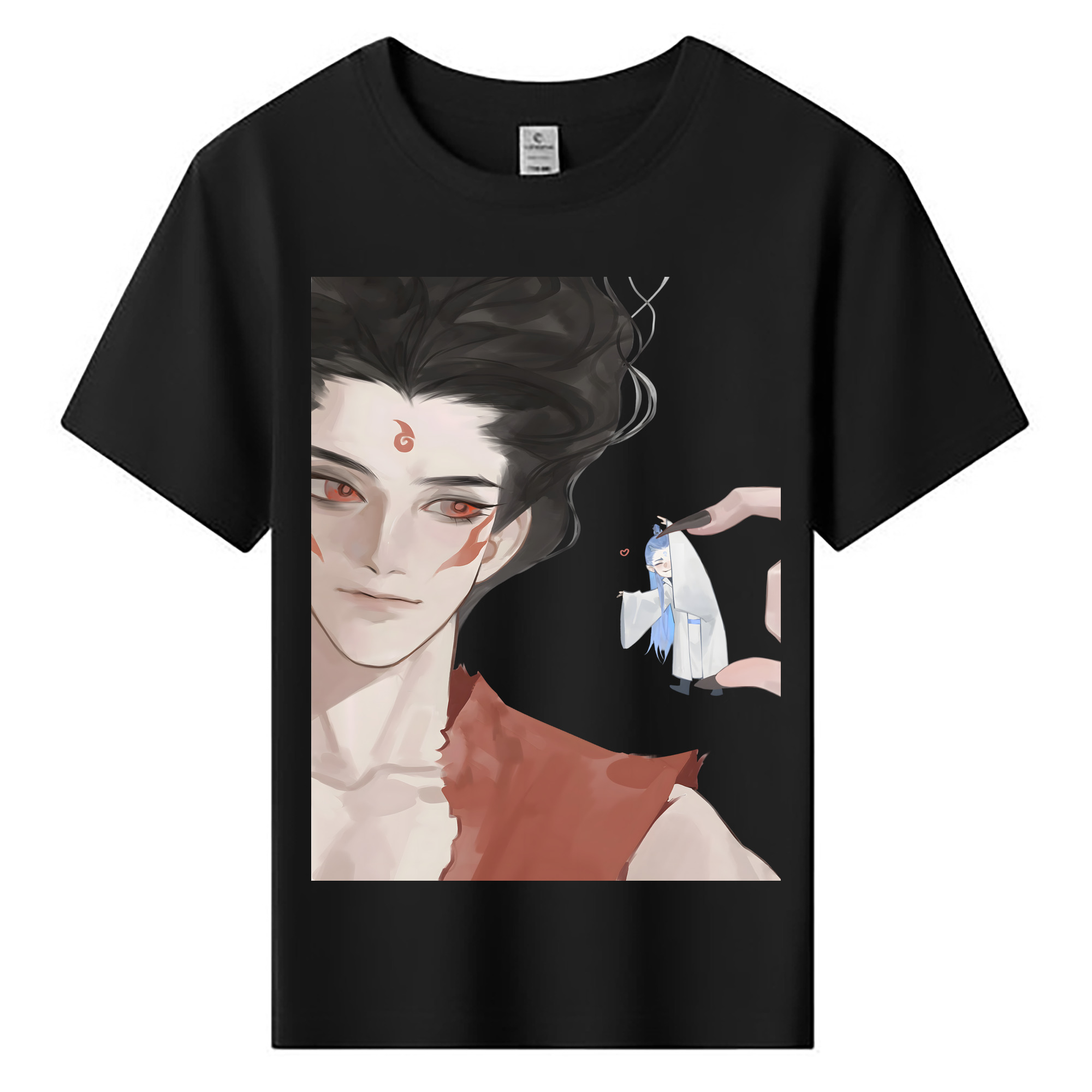 （画像用） Ne Zha 2 ナタ 魔童の大暴れ 綿100％キッズTシャツ（フロントプリント）
