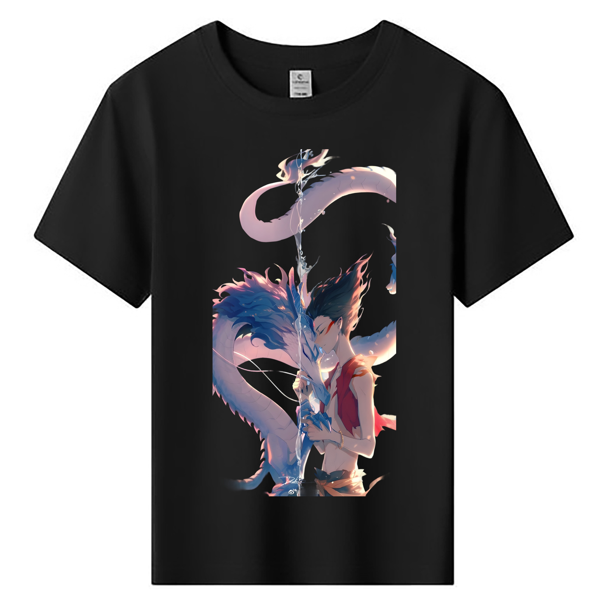（画像用） Ne Zha 2 ナタ 魔童の大暴れ 綿100％キッズTシャツ（フロントプリント）