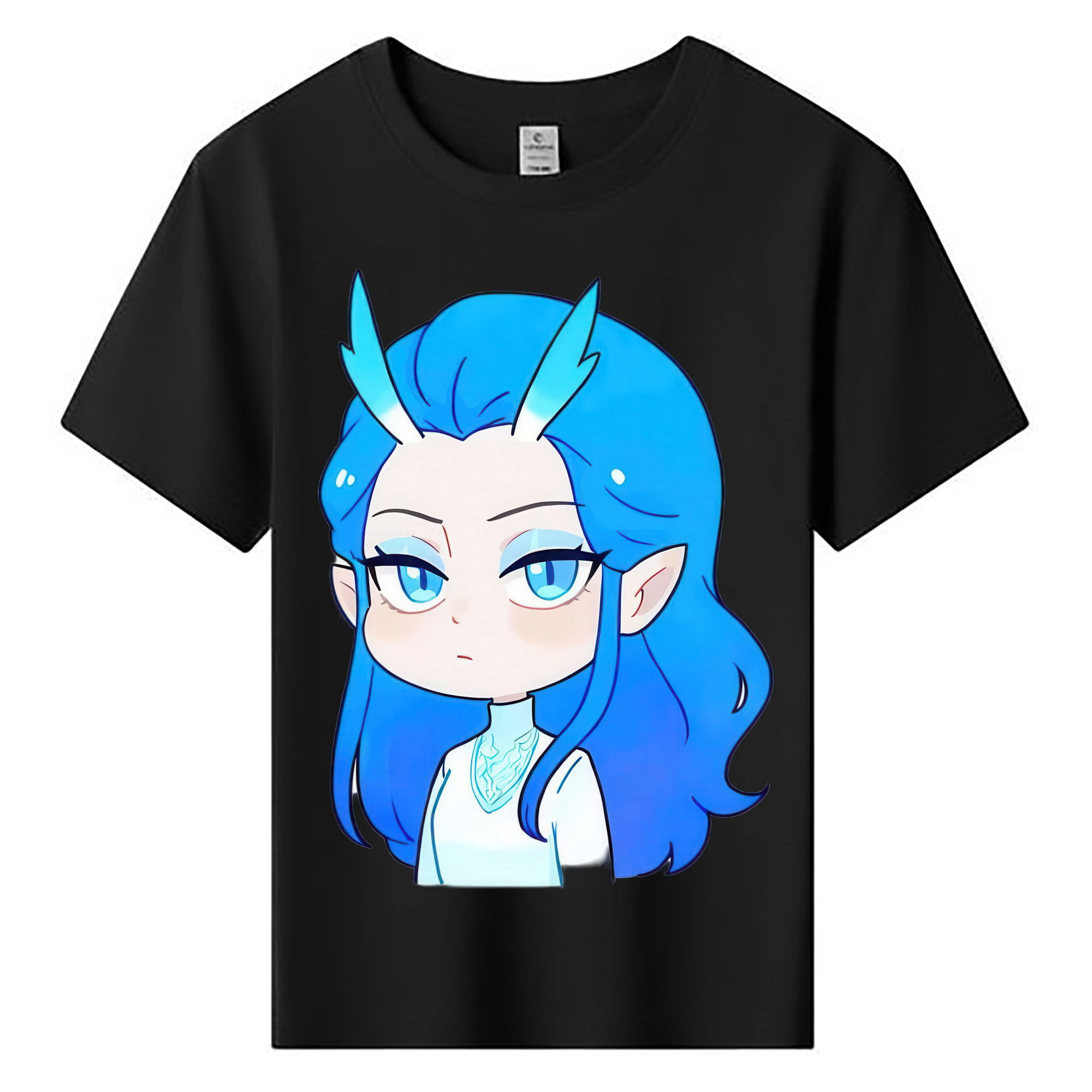 （画像用） Ne Zha 2 ナタ 魔童の大暴れ 綿100％キッズTシャツ（フロントプリント）