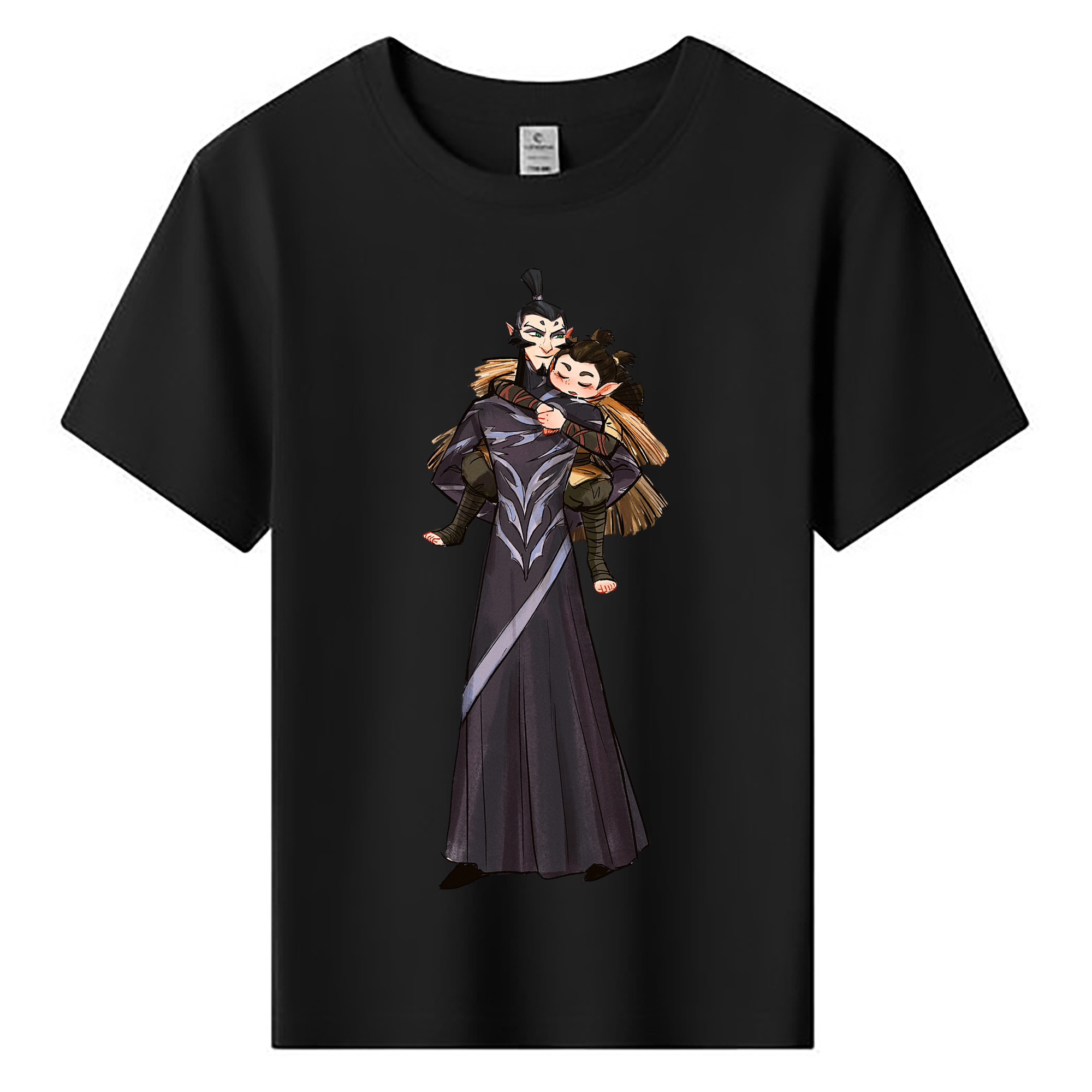 （画像用） Ne Zha 2 ナタ 魔童の大暴れ 綿100％キッズTシャツ（フロントプリント）