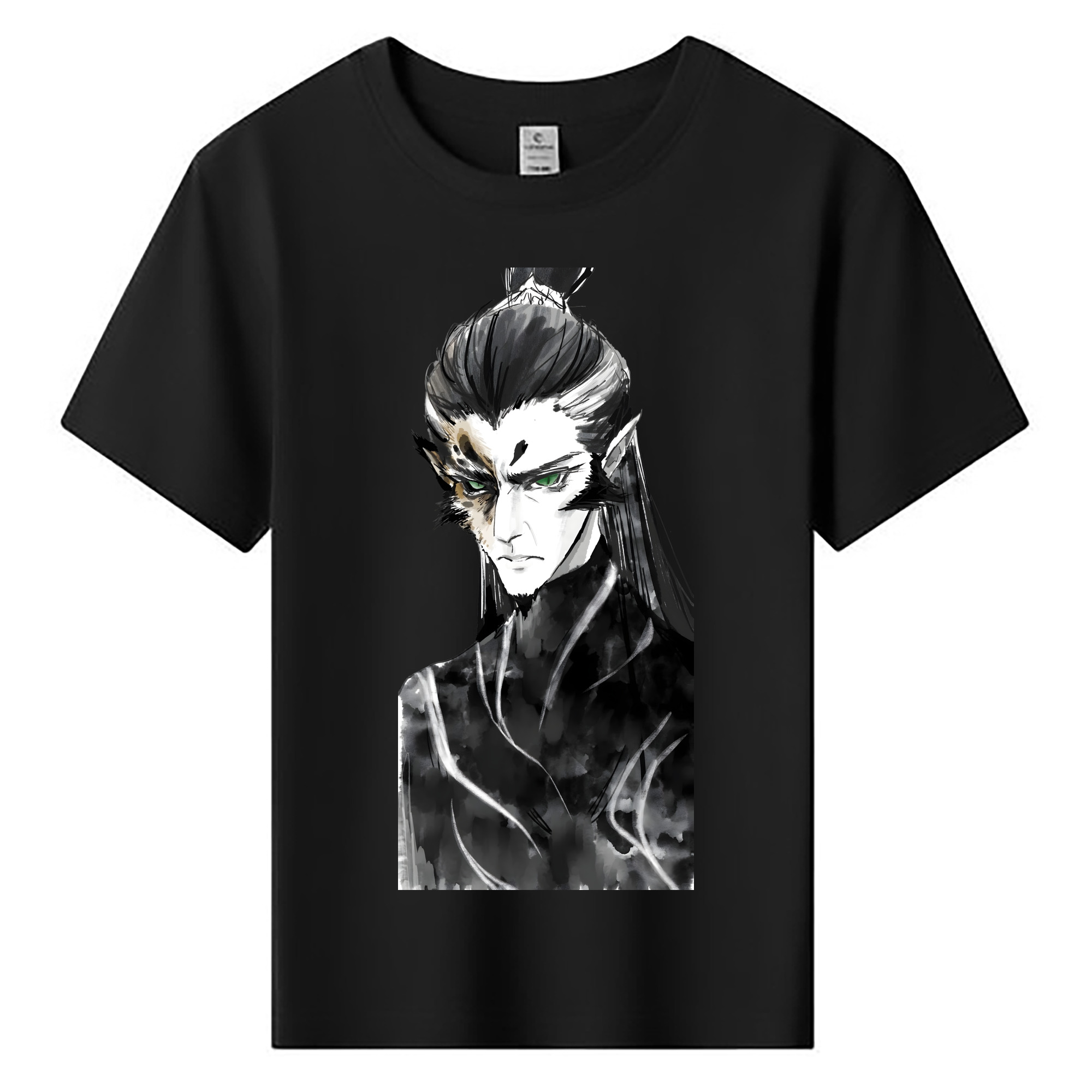 （画像用） Ne Zha 2 ナタ 魔童の大暴れ 綿100％キッズTシャツ（フロントプリント）