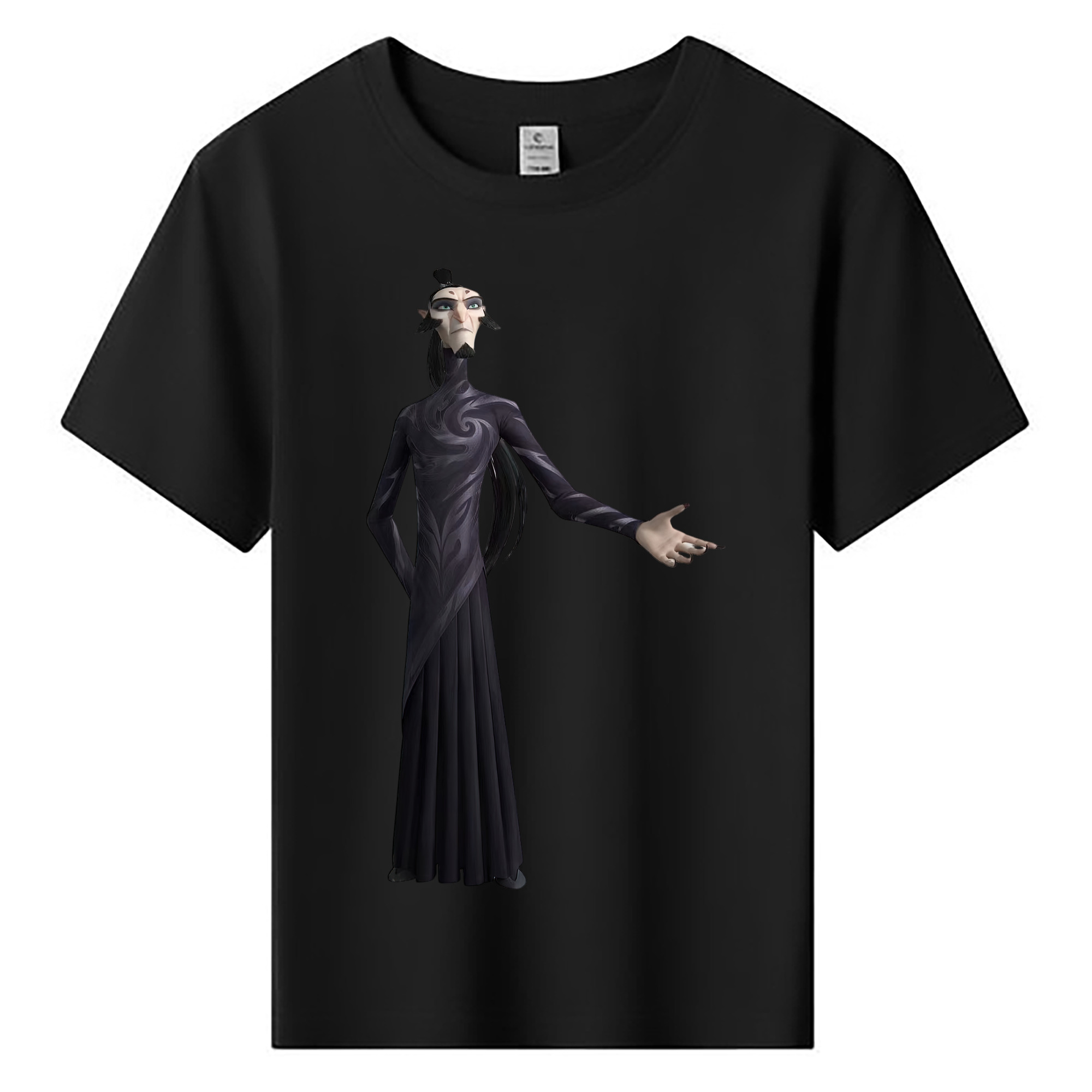 （画像用） Ne Zha 2 ナタ 魔童の大暴れ 綿100％キッズTシャツ（フロントプリント）