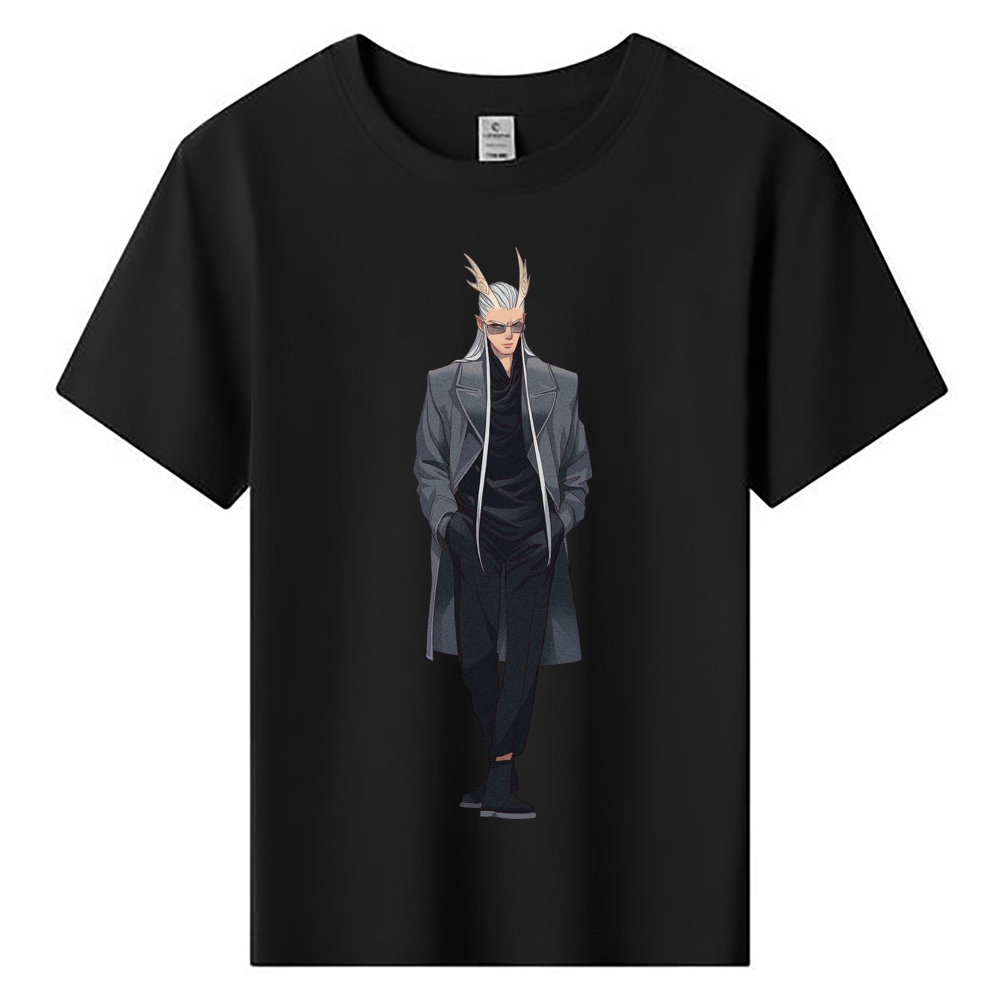 （画像用） Ne Zha 2 ナタ 魔童の大暴れ 綿100％キッズTシャツ（フロントプリント）