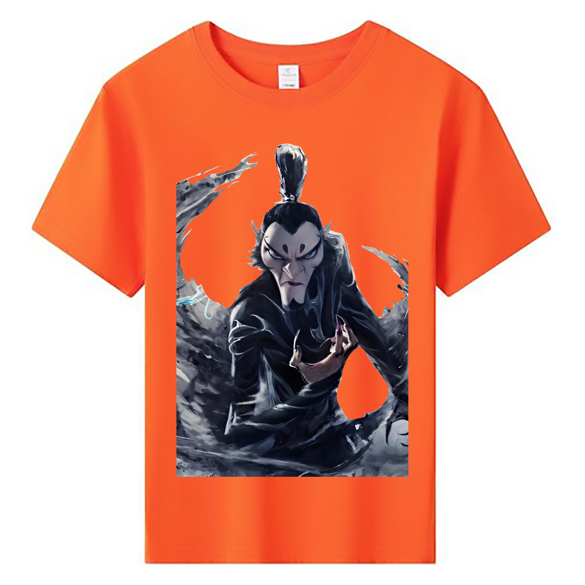 （画像用） Ne Zha 2 ナタ 魔童の大暴れ 綿100％キッズTシャツ（フロントプリント）