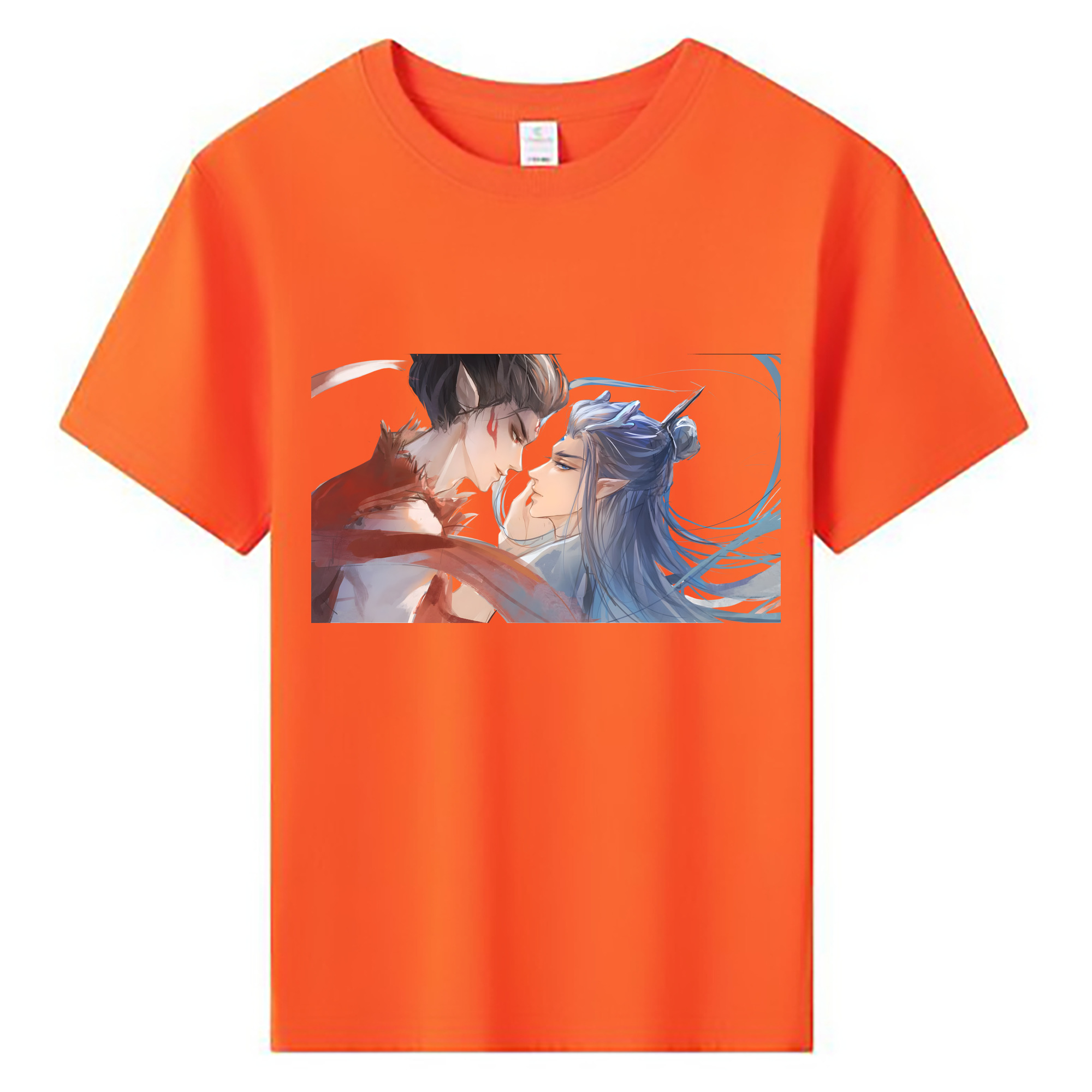 （画像用） Ne Zha 2 ナタ 魔童の大暴れ 綿100％キッズTシャツ（フロントプリント）