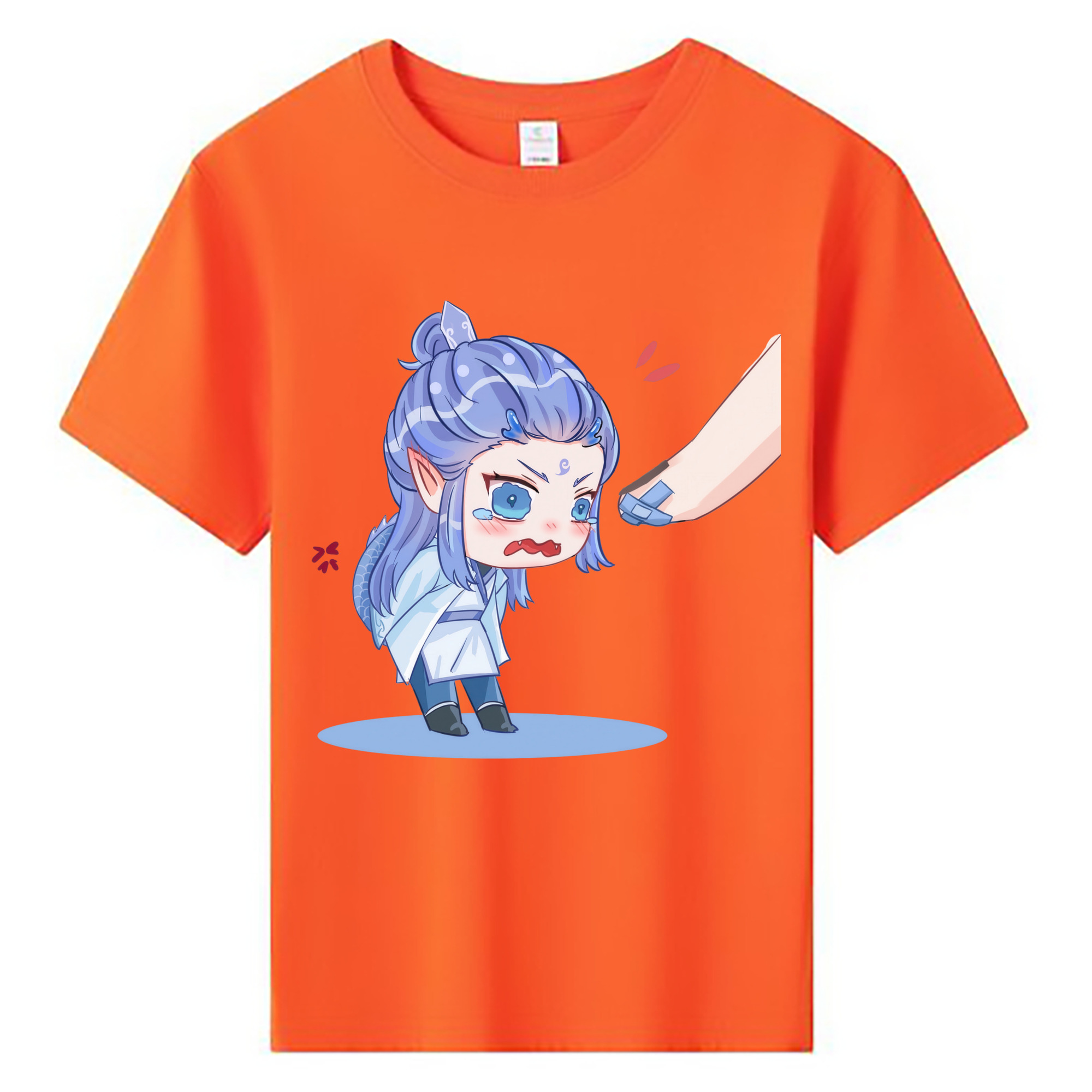（画像用） Ne Zha 2 ナタ 魔童の大暴れ 綿100％キッズTシャツ（フロントプリント）