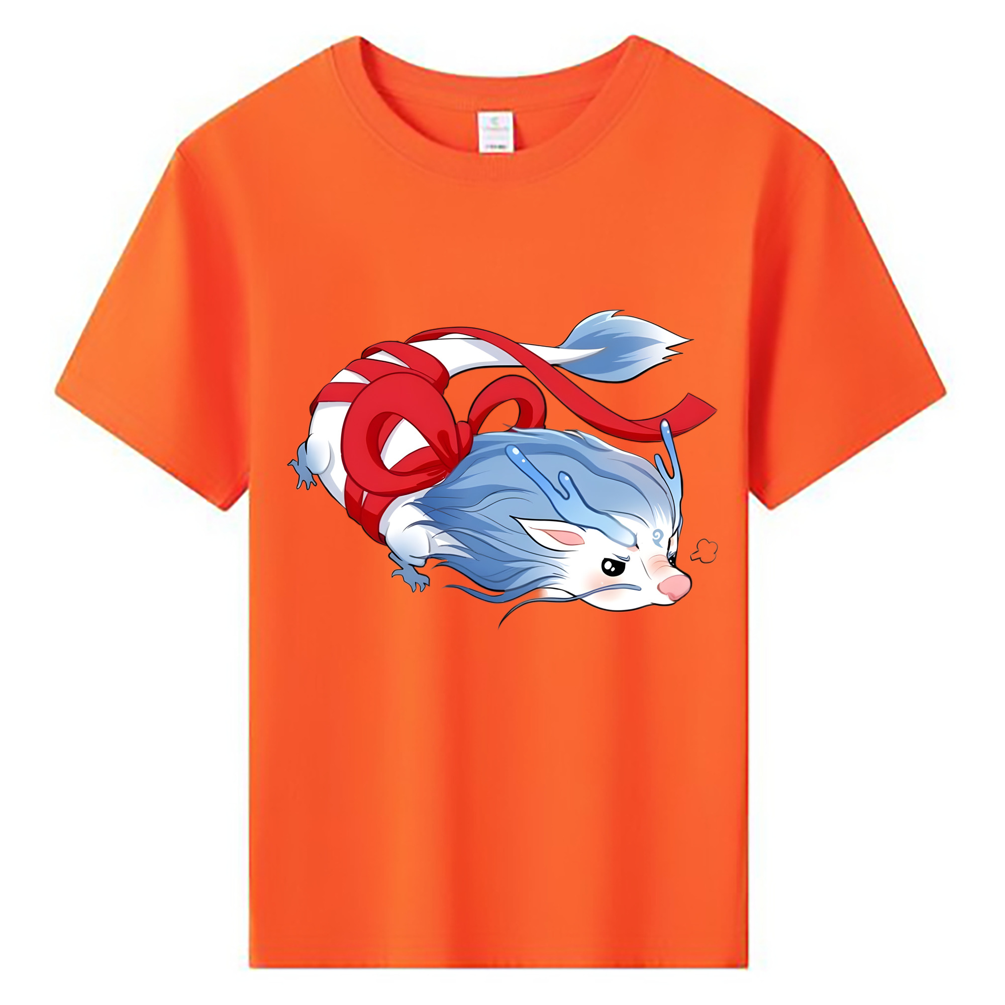 （画像用） Ne Zha 2 ナタ 魔童の大暴れ 綿100％キッズTシャツ（フロントプリント）
