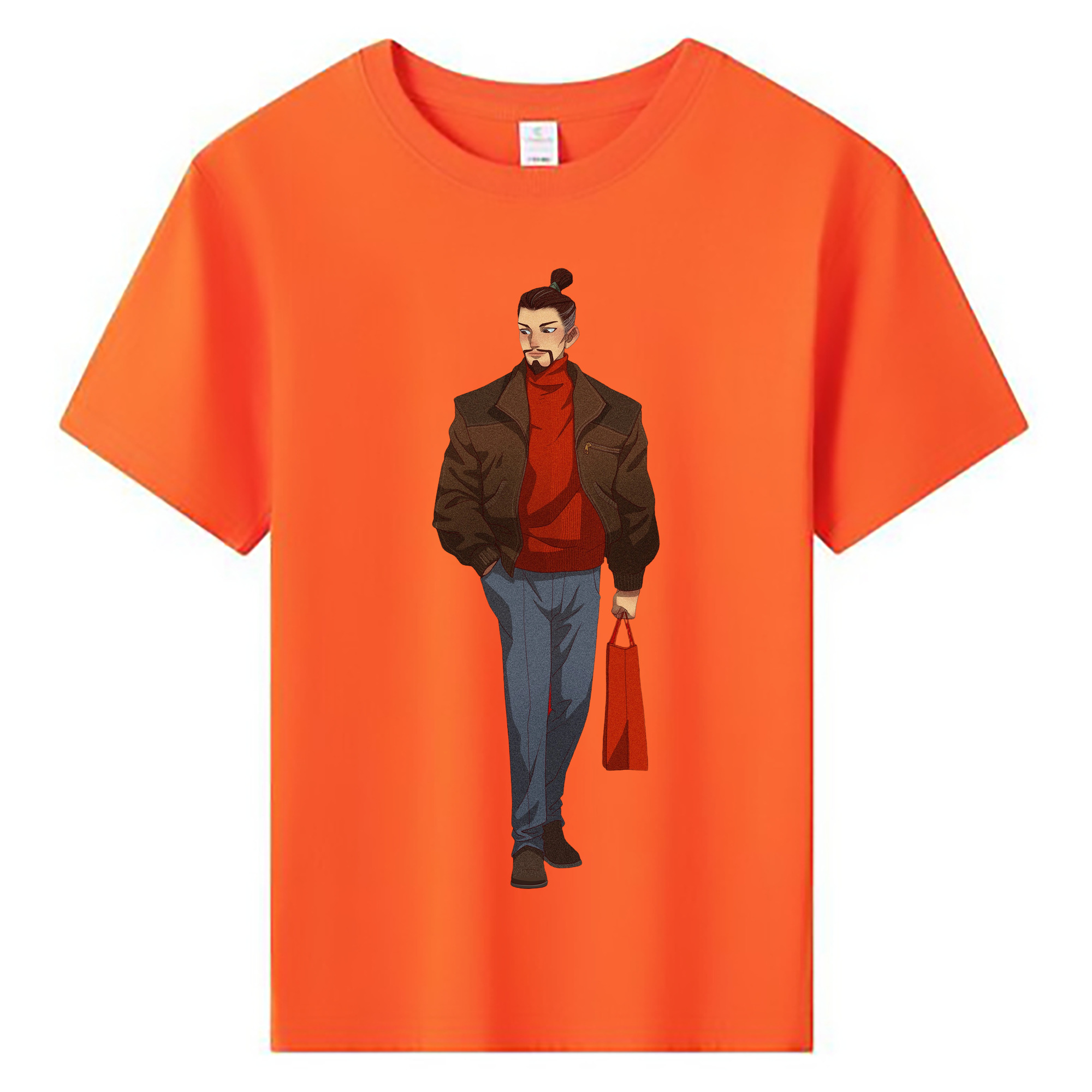 （画像用） Ne Zha 2 ナタ 魔童の大暴れ 綿100％キッズTシャツ（フロントプリント）