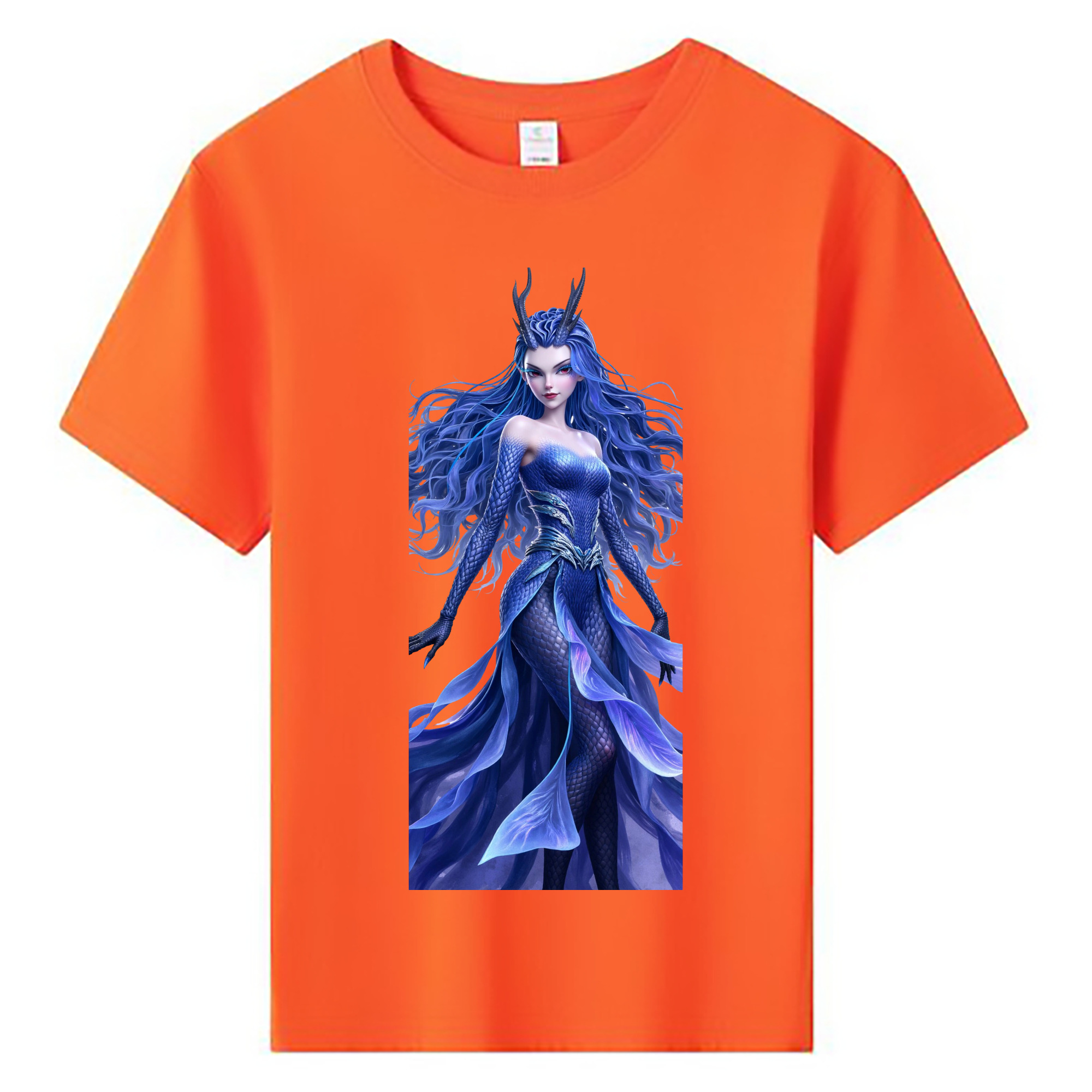 （画像用） Ne Zha 2 ナタ 魔童の大暴れ 綿100％キッズTシャツ（フロントプリント）
