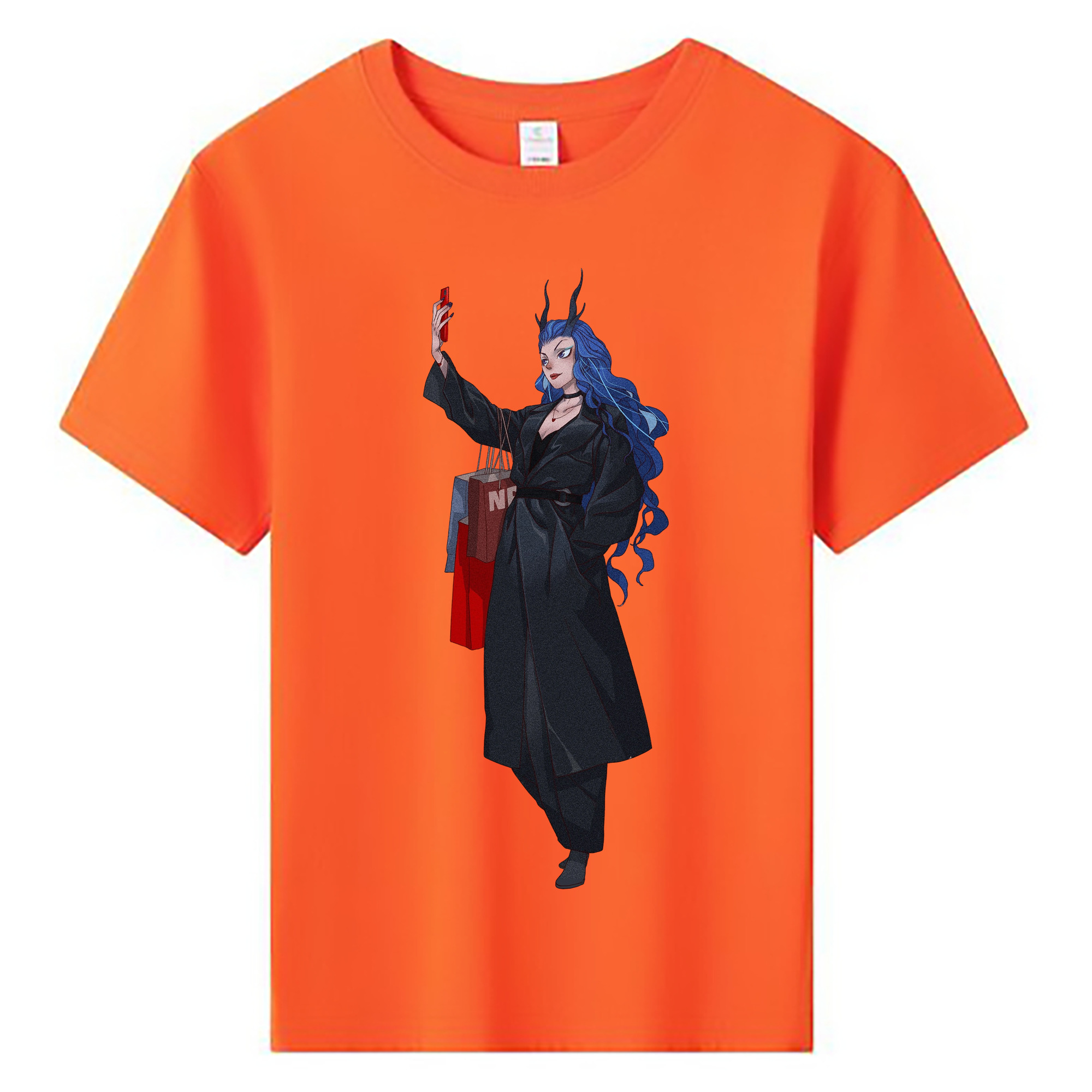 （画像用） Ne Zha 2 ナタ 魔童の大暴れ 綿100％キッズTシャツ（フロントプリント）