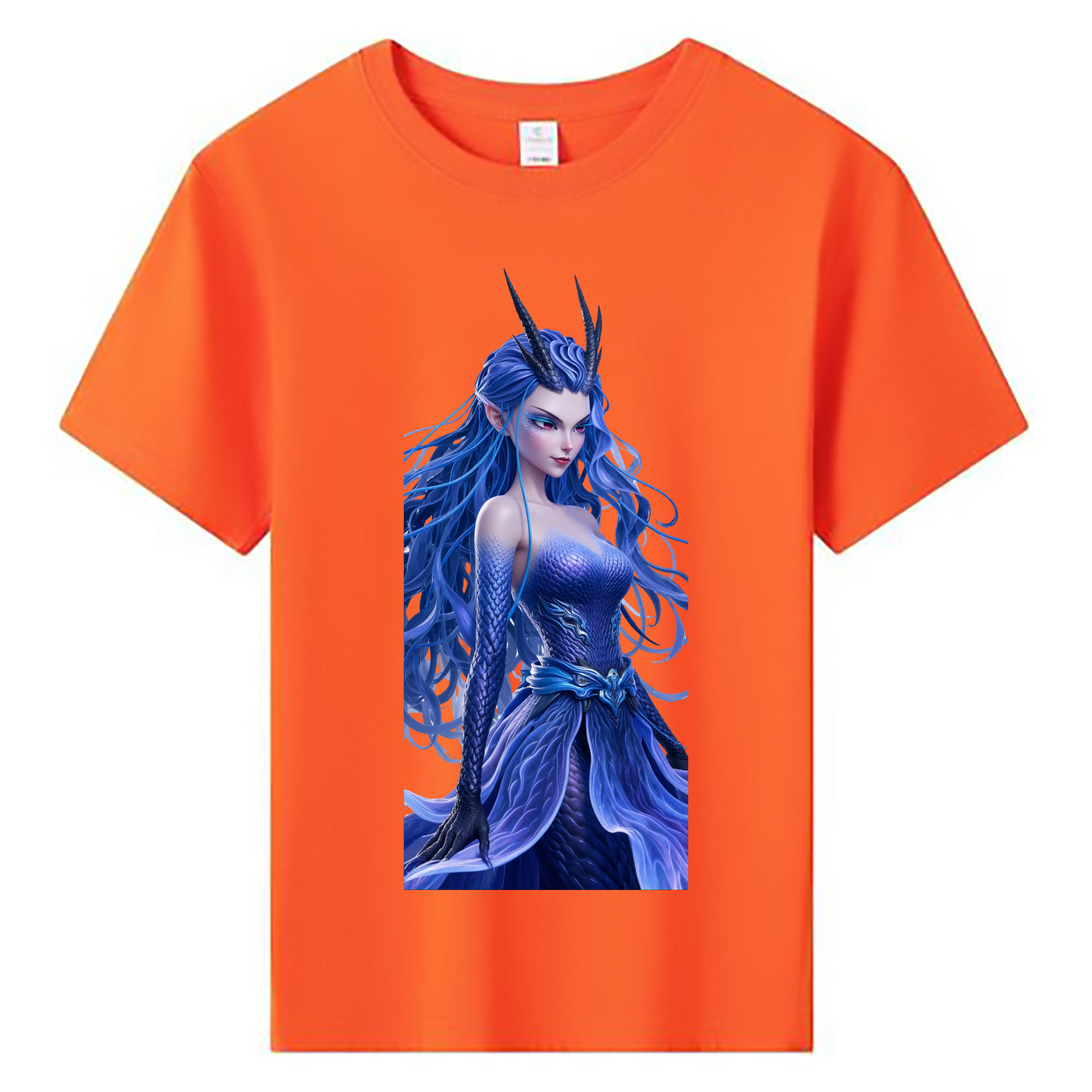 （画像用） Ne Zha 2 ナタ 魔童の大暴れ 綿100％キッズTシャツ（フロントプリント）