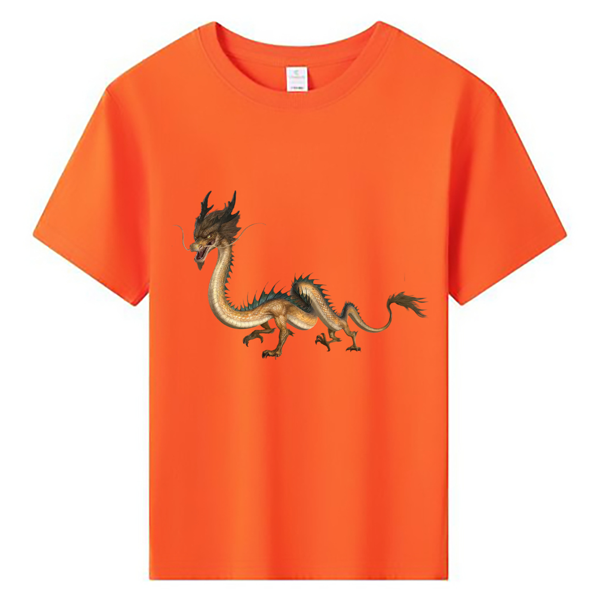 （画像用） Ne Zha 2 ナタ 魔童の大暴れ 綿100％キッズTシャツ（フロントプリント）
