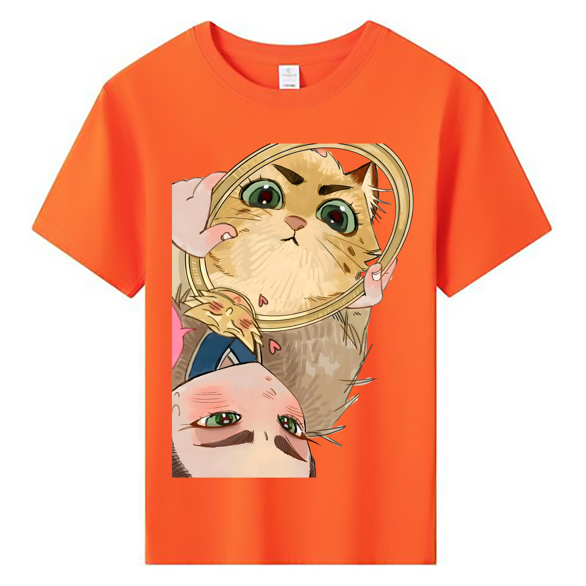 （画像用） Ne Zha 2 ナタ 魔童の大暴れ 綿100％キッズTシャツ（フロントプリント）