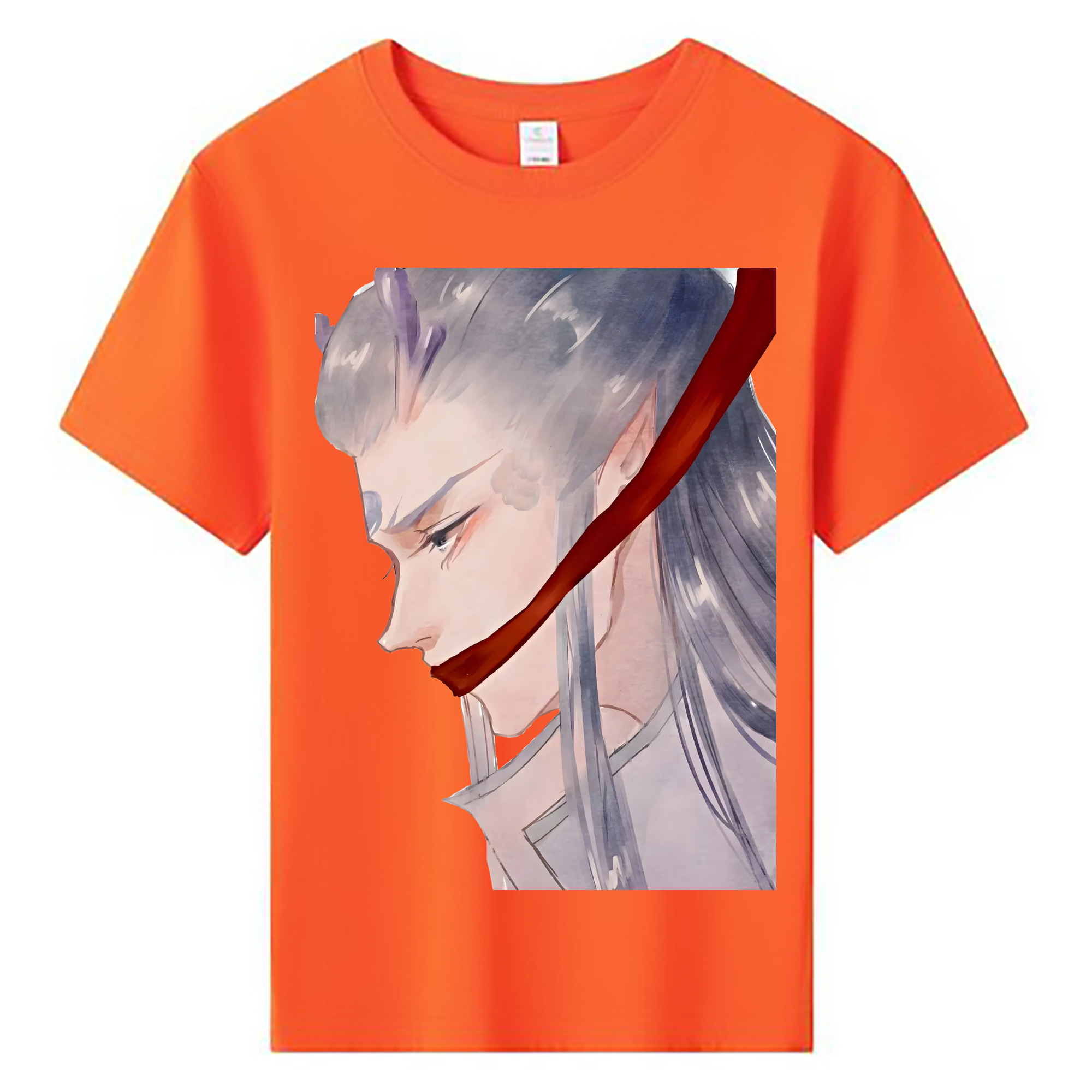 （画像用） Ne Zha 2 ナタ 魔童の大暴れ 綿100％キッズTシャツ（フロントプリント）