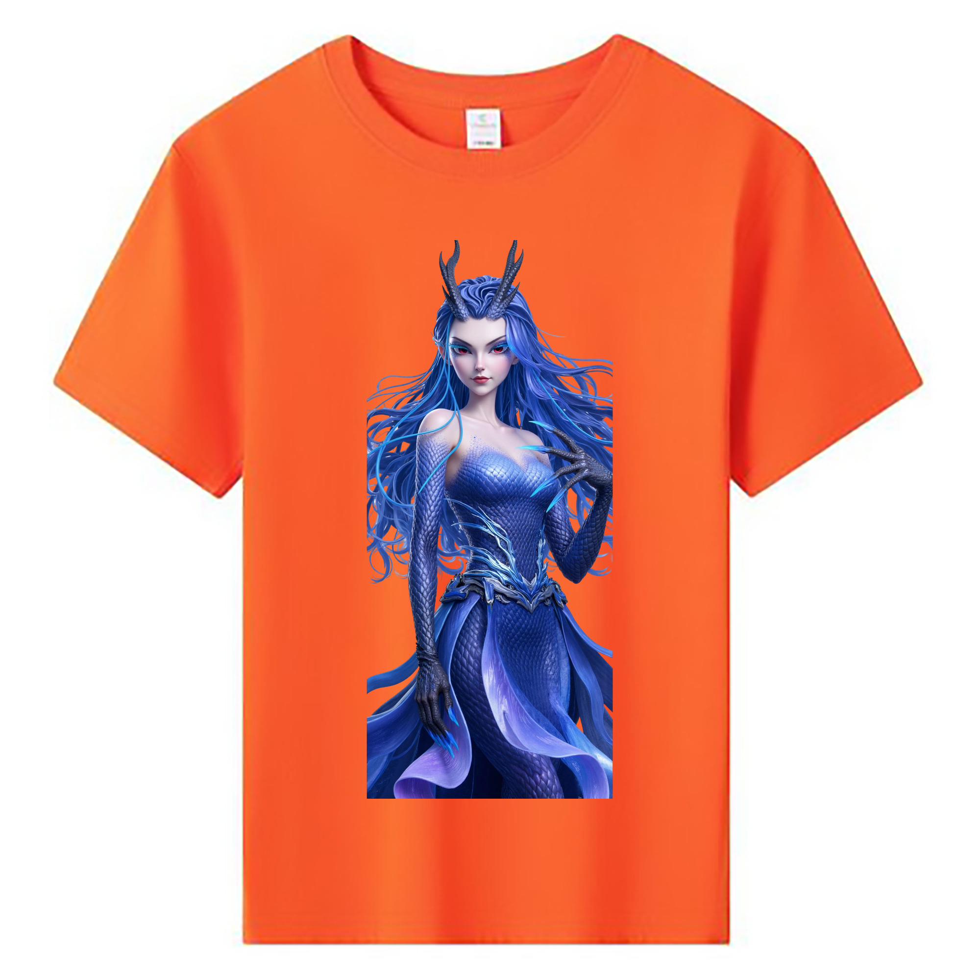 （画像用） Ne Zha 2 ナタ 魔童の大暴れ 綿100％キッズTシャツ（フロントプリント）