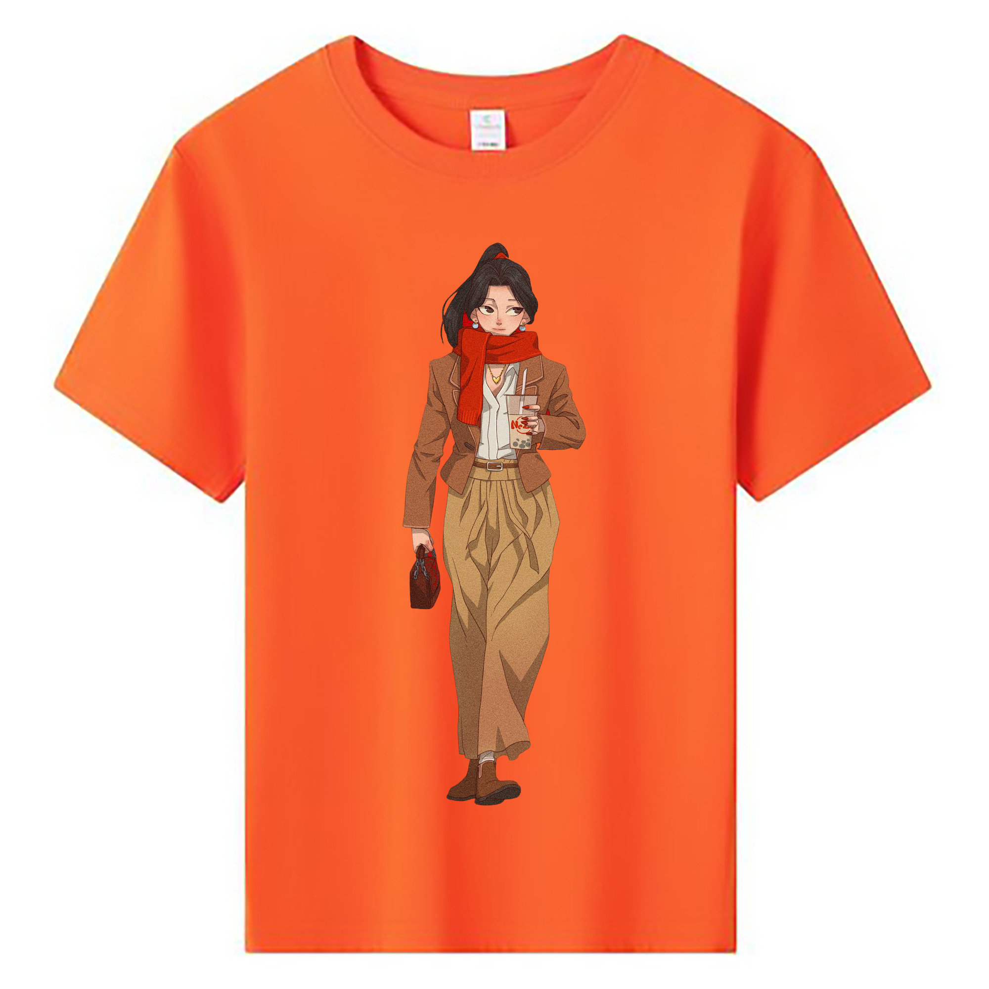 （画像用） Ne Zha 2 ナタ 魔童の大暴れ 綿100％キッズTシャツ（フロントプリント）