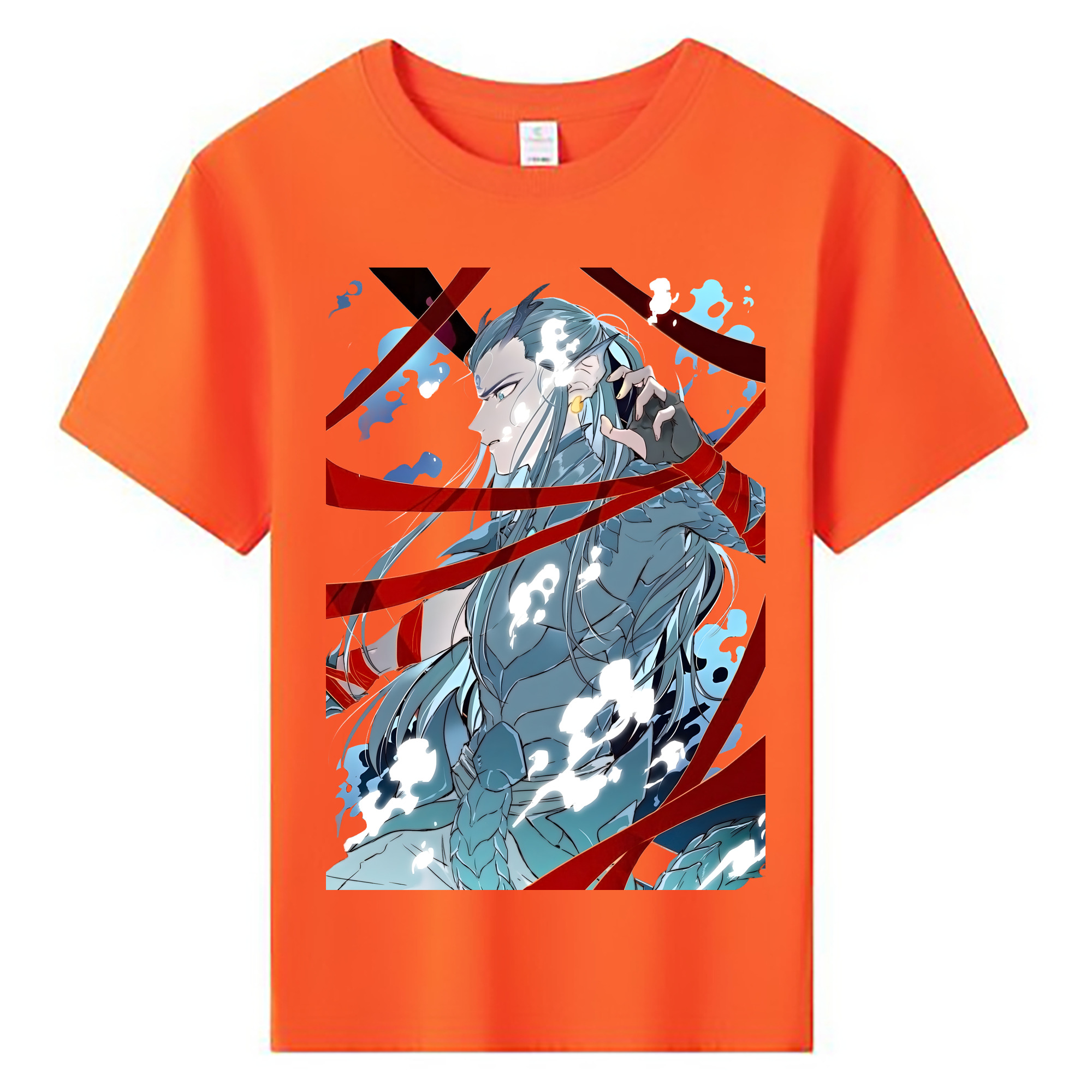 （画像用） Ne Zha 2 ナタ 魔童の大暴れ 綿100％キッズTシャツ（フロントプリント）
