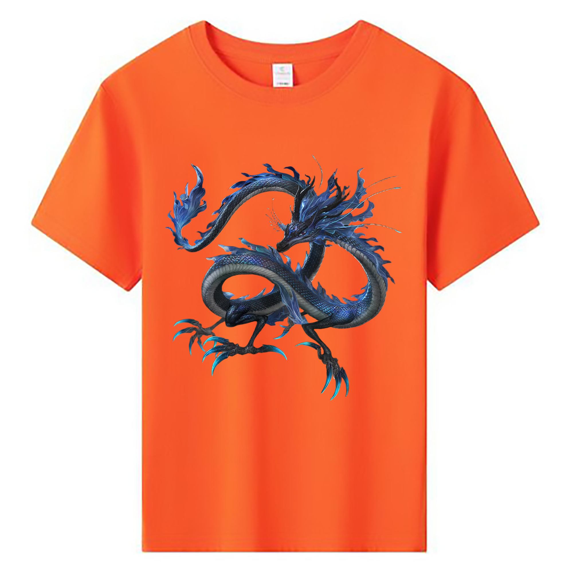 （画像用） Ne Zha 2 ナタ 魔童の大暴れ 綿100％キッズTシャツ（フロントプリント）