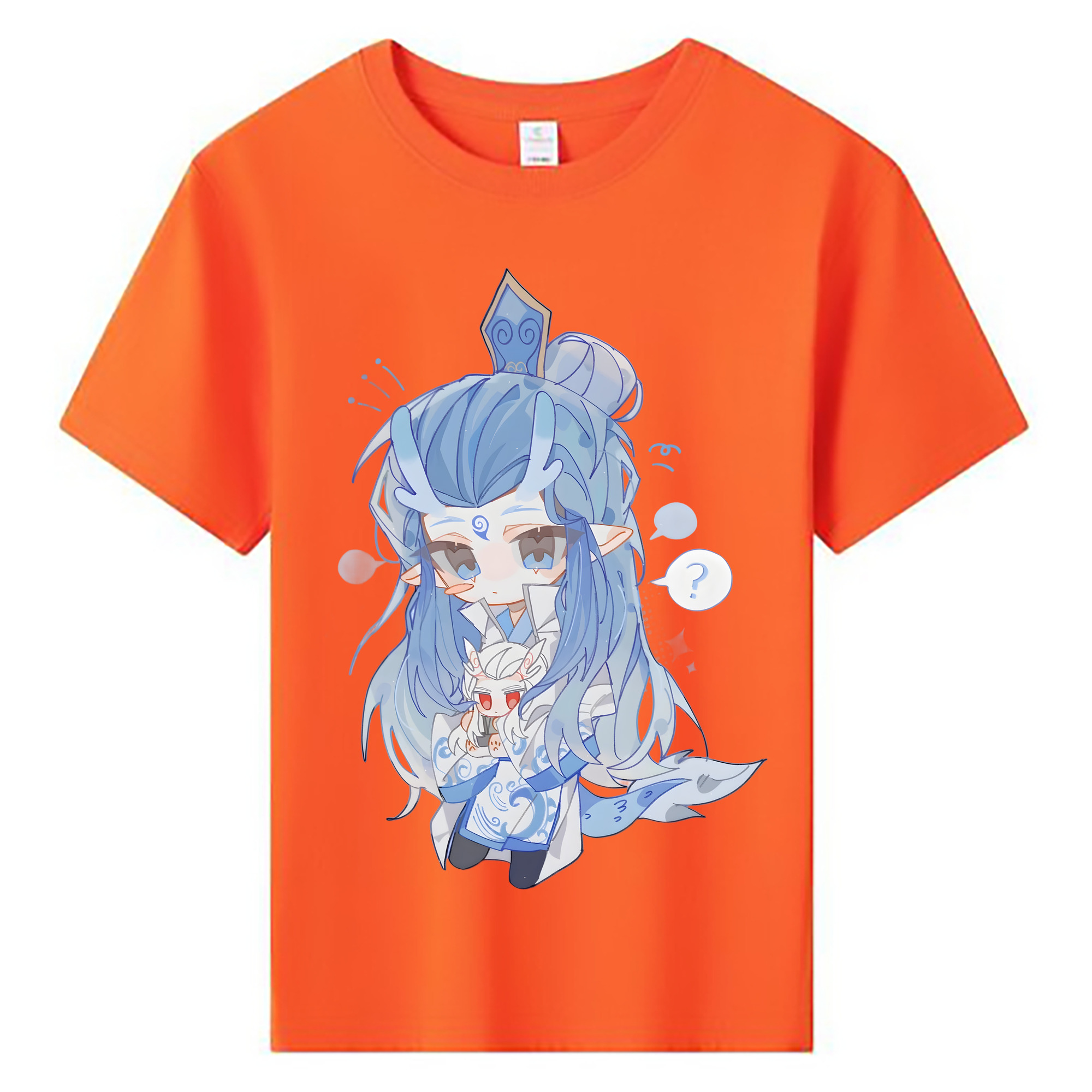 （画像用） Ne Zha 2 ナタ 魔童の大暴れ 綿100％キッズTシャツ（フロントプリント）